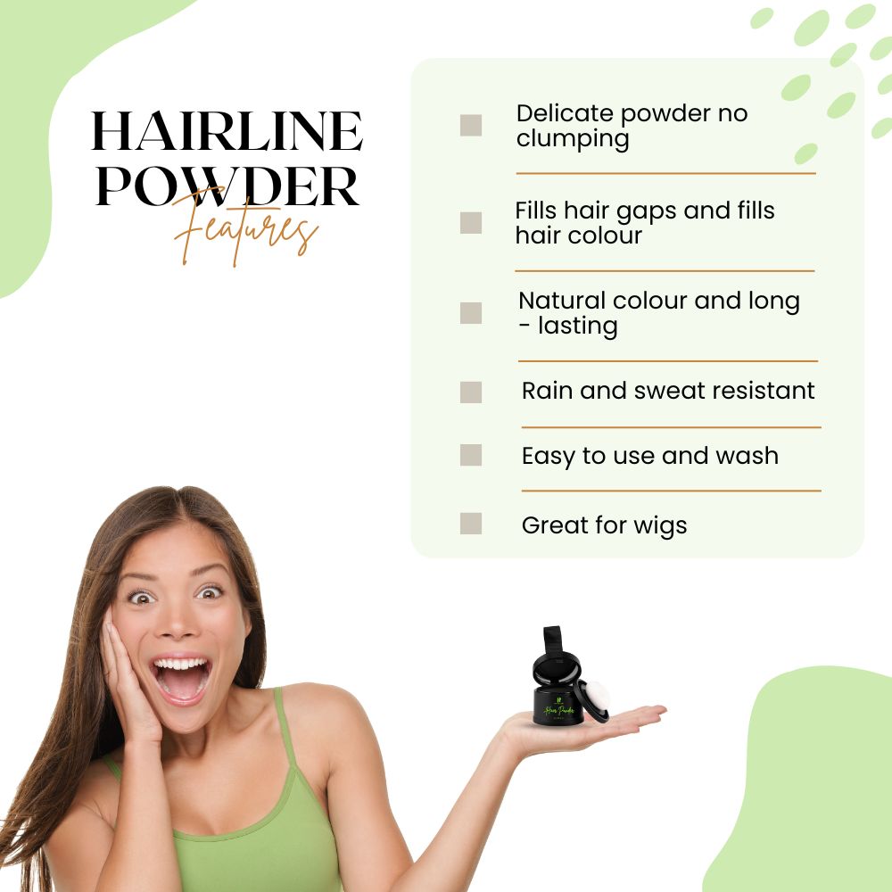 Samisha Cover Up Hair Powder - Black
