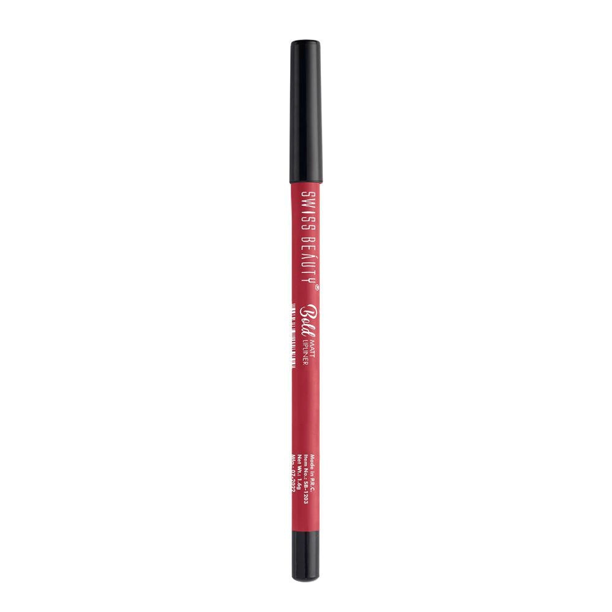 Swiss Beauty Bold Matt Lip Liner Pencil, Long-lasting , Matte Finish , Non-Drying - 13 Sandy Pink