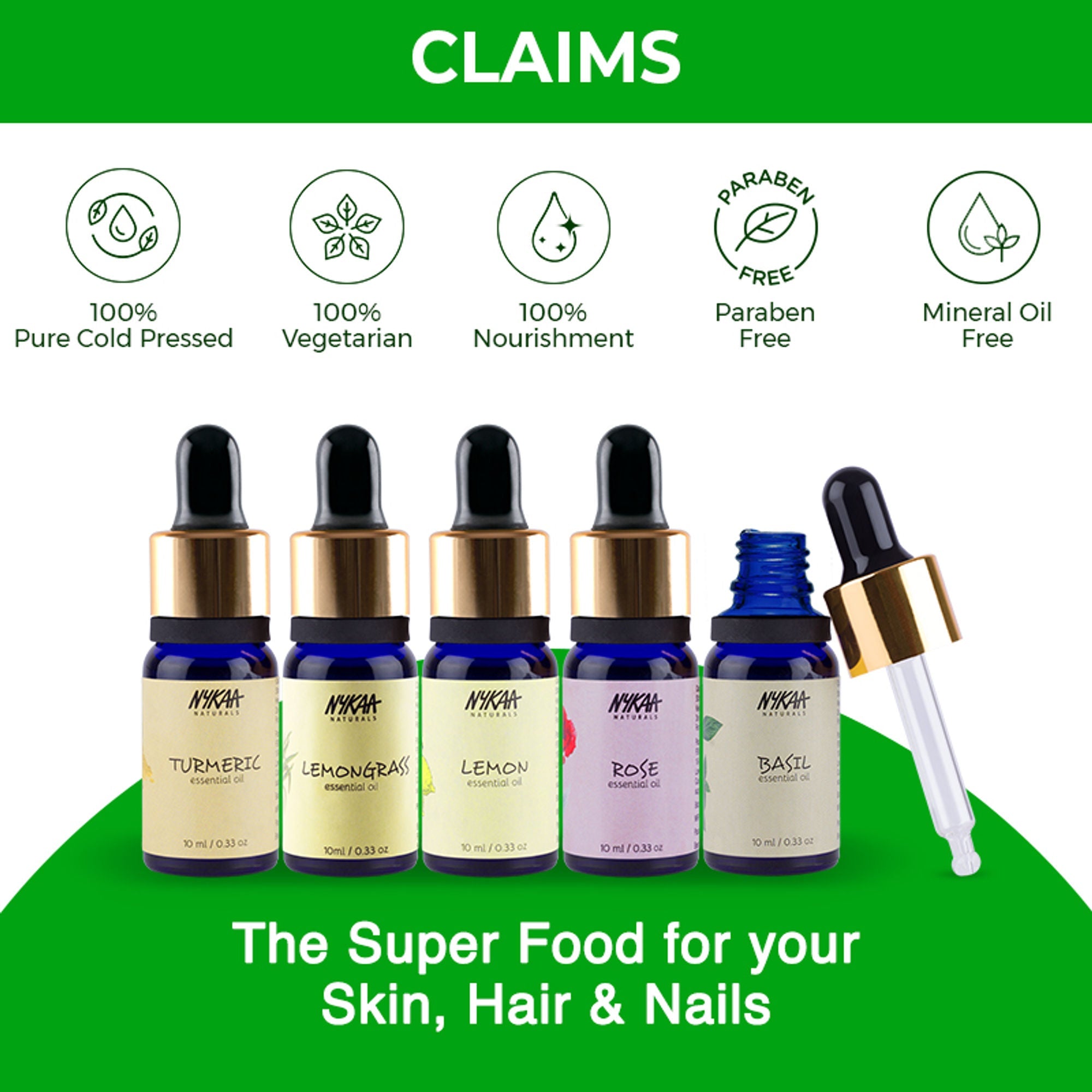Nykaa Naturals Tea Tree Essential Oil For Acne & Hair Fall Control Solution - 100% Natural