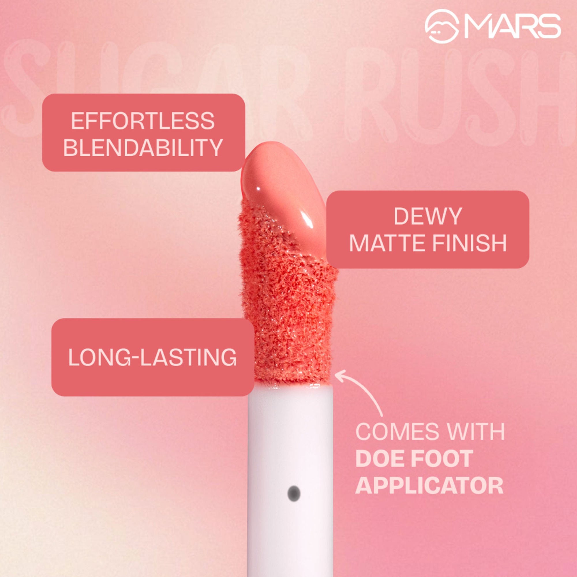 MARS Cosmetics Sugar Rush Liquid Blush - 05-Pink Mousse