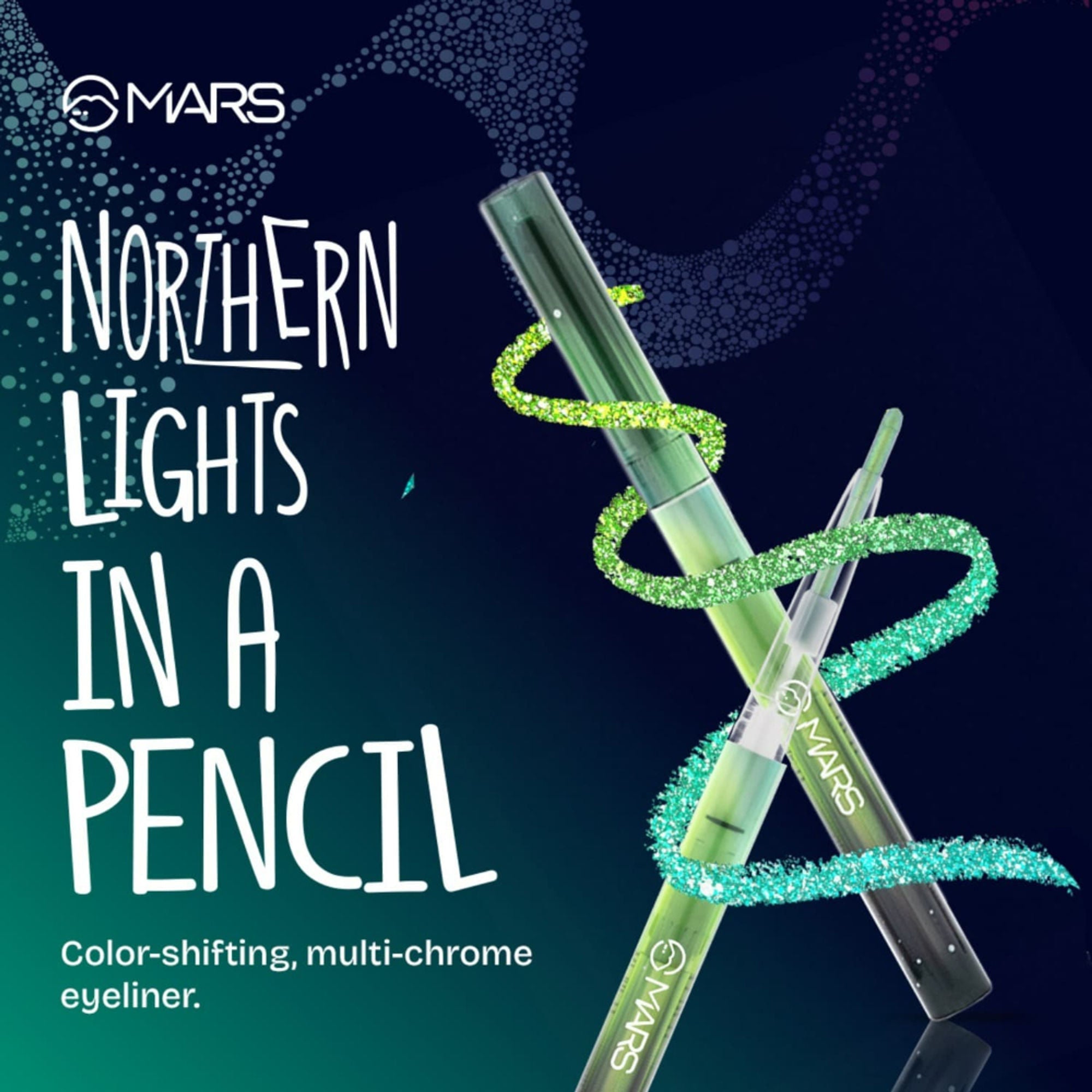 MARS Cosmetics Northern Lights In A Pencil Eyeliner - 03-Tundra Teal