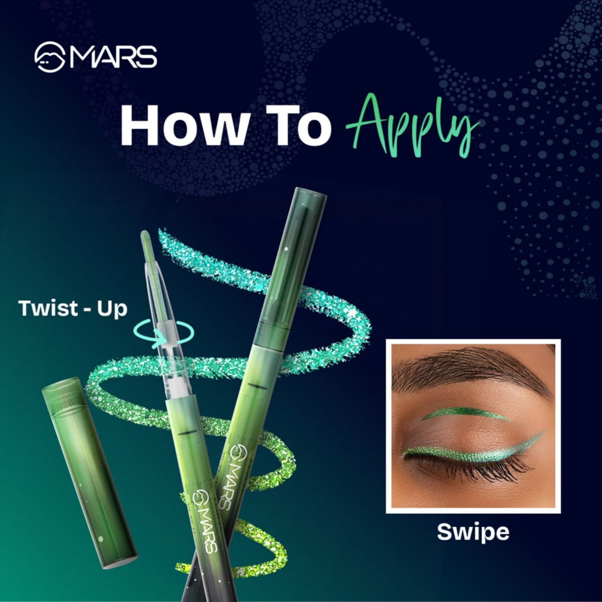 MARS Cosmetics Northern Lights In A Pencil Eyeliner - 04-Siberian Spectrum