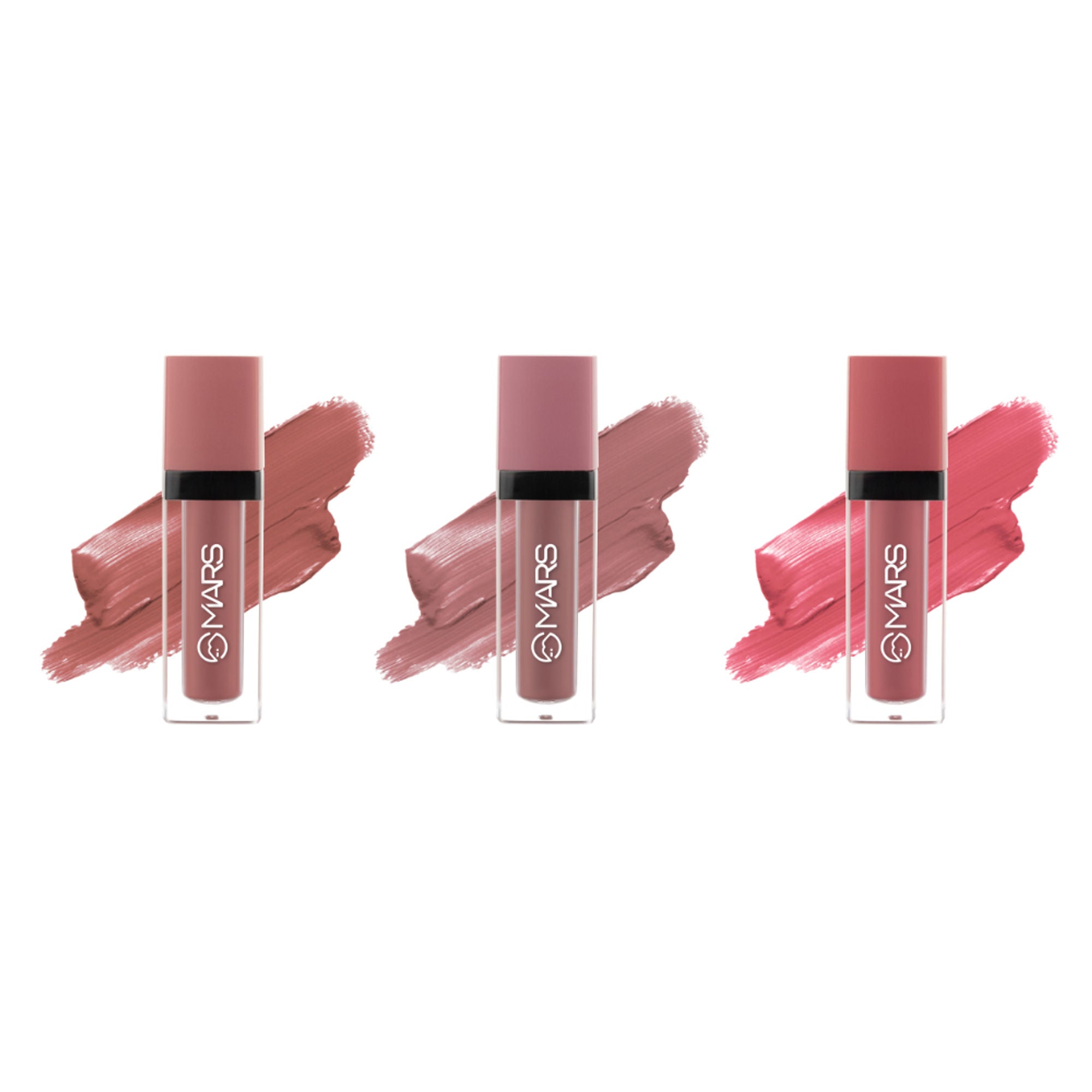 MARS Cosmetics Queen Of Mattes Reds & Maroons Liquid Lipsticks - Peaches Nude