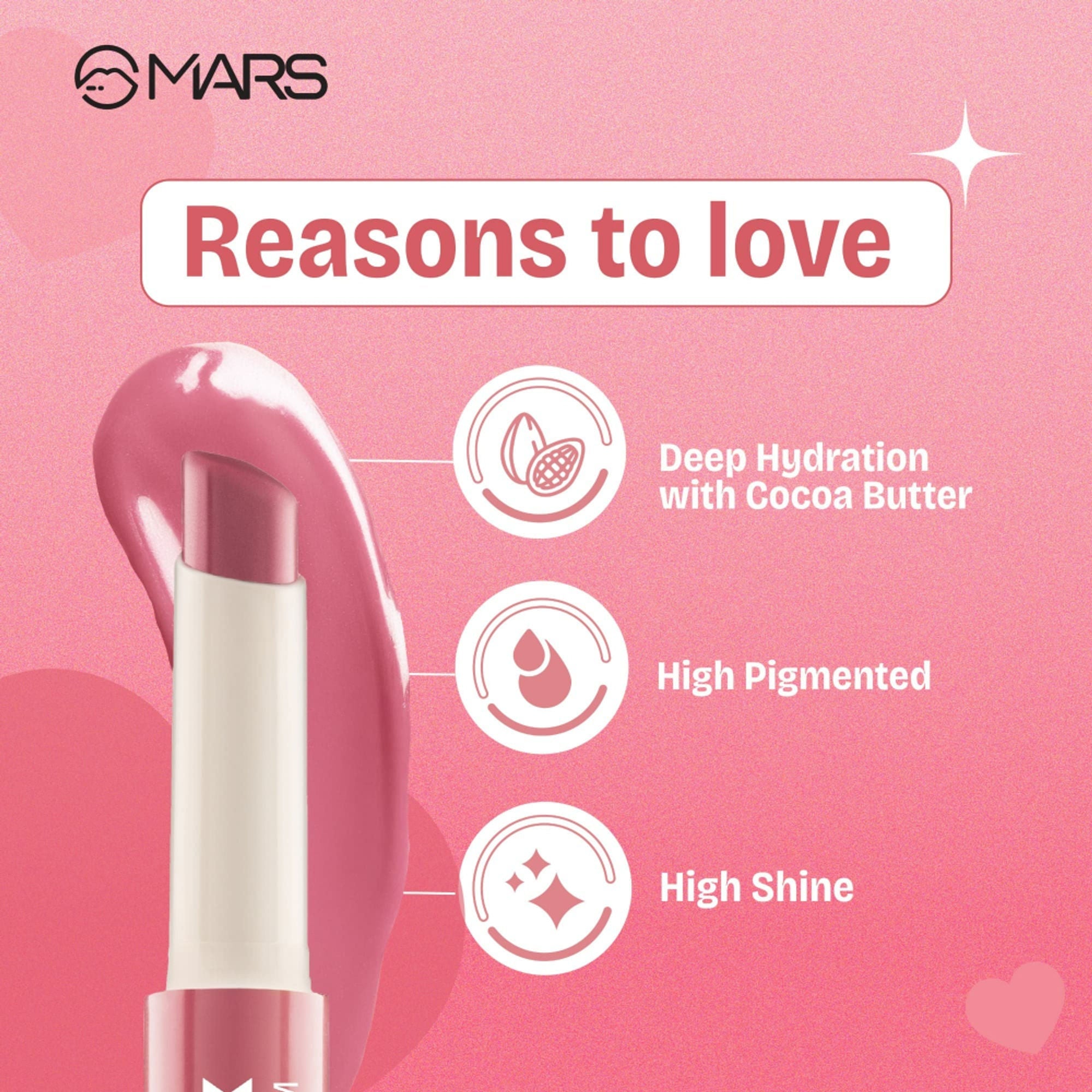 MARS Cosmetics Click Stix Gloss Lip Balm - 07-glazed Peach