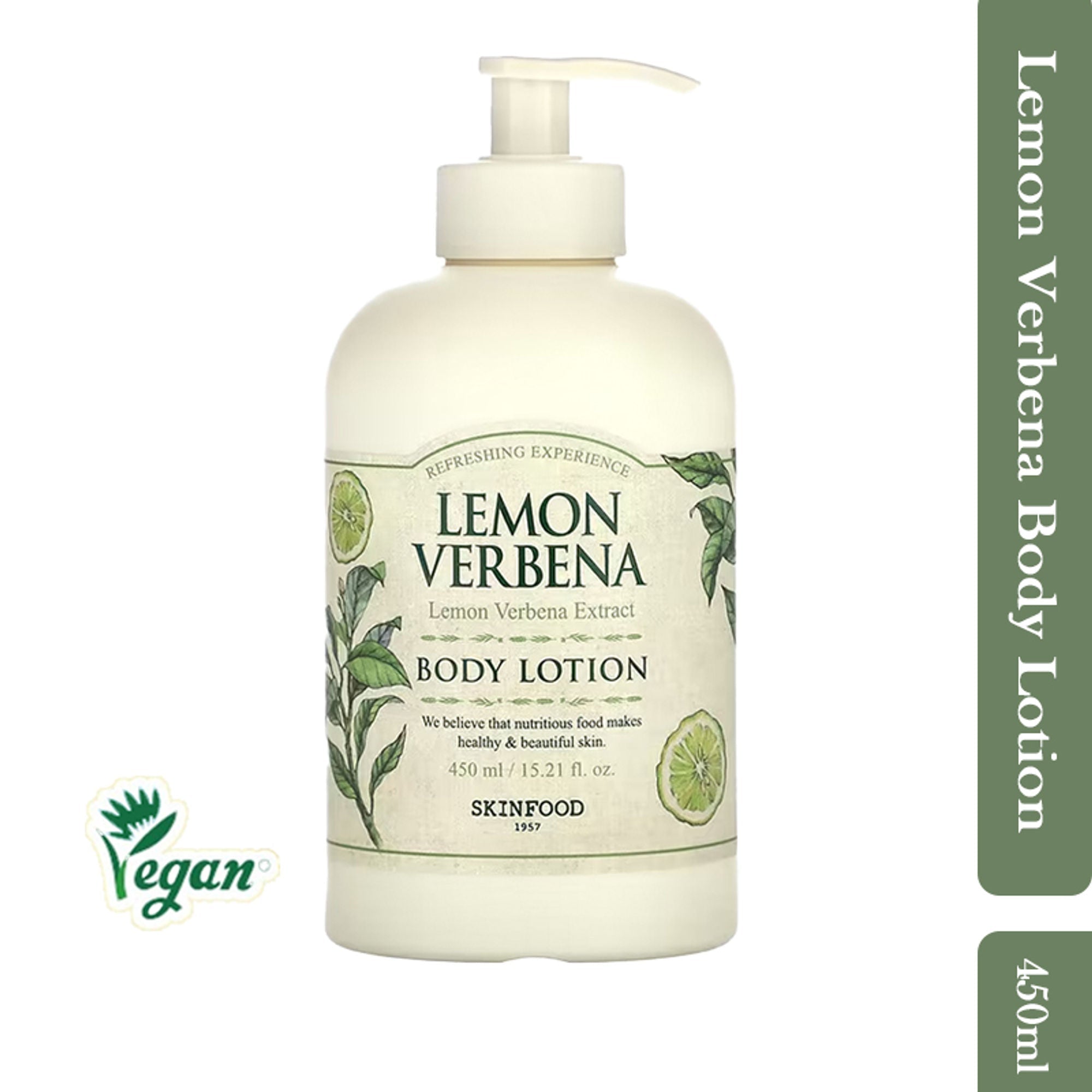 Skinfood Lemon Verbena Body Lotion - Soothing, Refreshing, Skin Softening