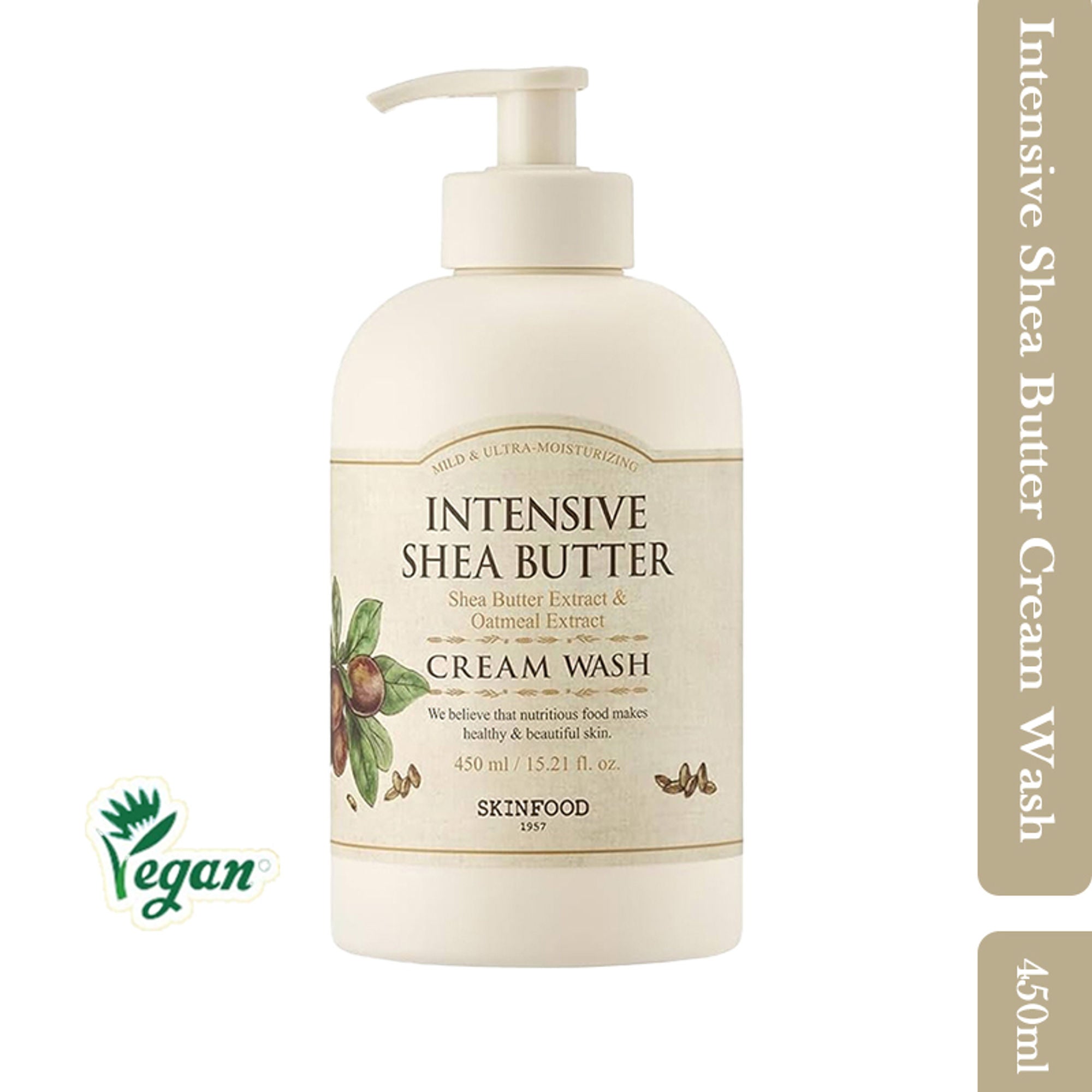 Skinfood Intensive Shea Butter Cream Wash - Nourishing, Moisturizing, Skin Softening