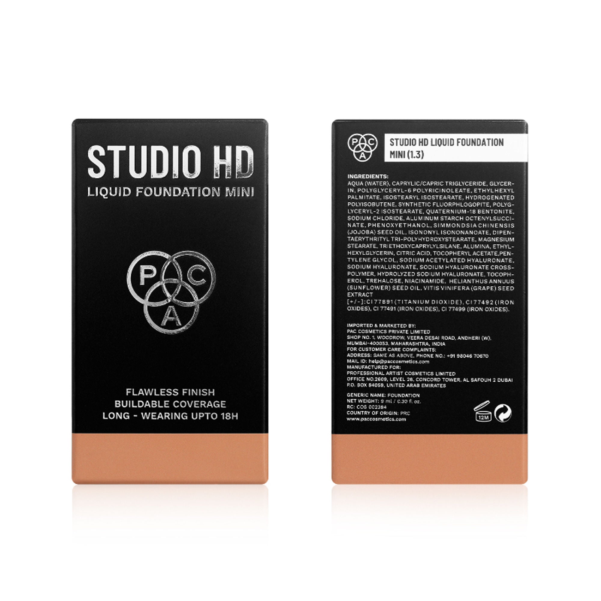PAC Studio HD Liquid Mini Foundation - 1.3