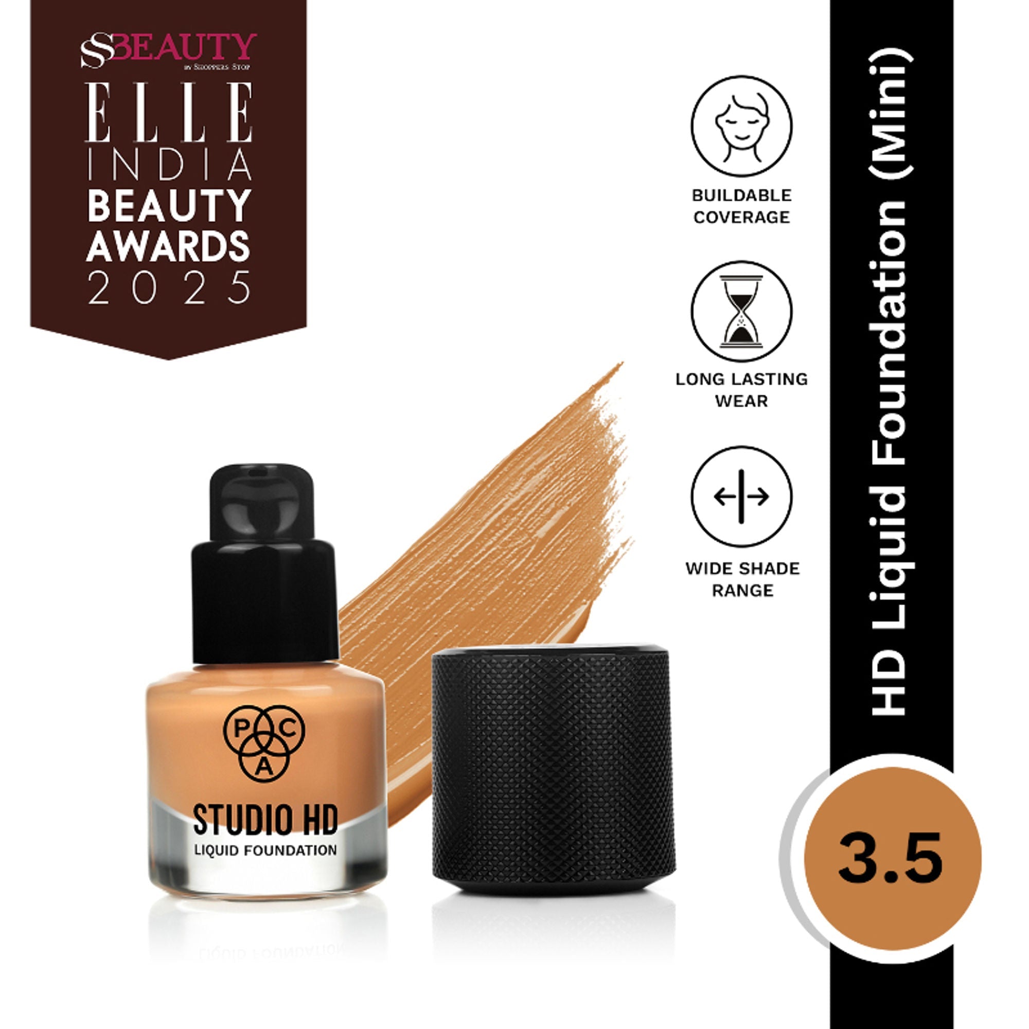 PAC Studio HD Liquid Mini Foundation - 3.5