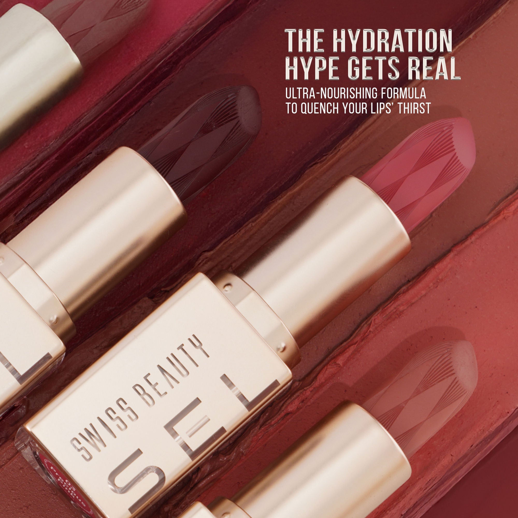 Swiss Beauty Select Creme Touch Hydrating Lipstick - 6 Majestic Mauve
