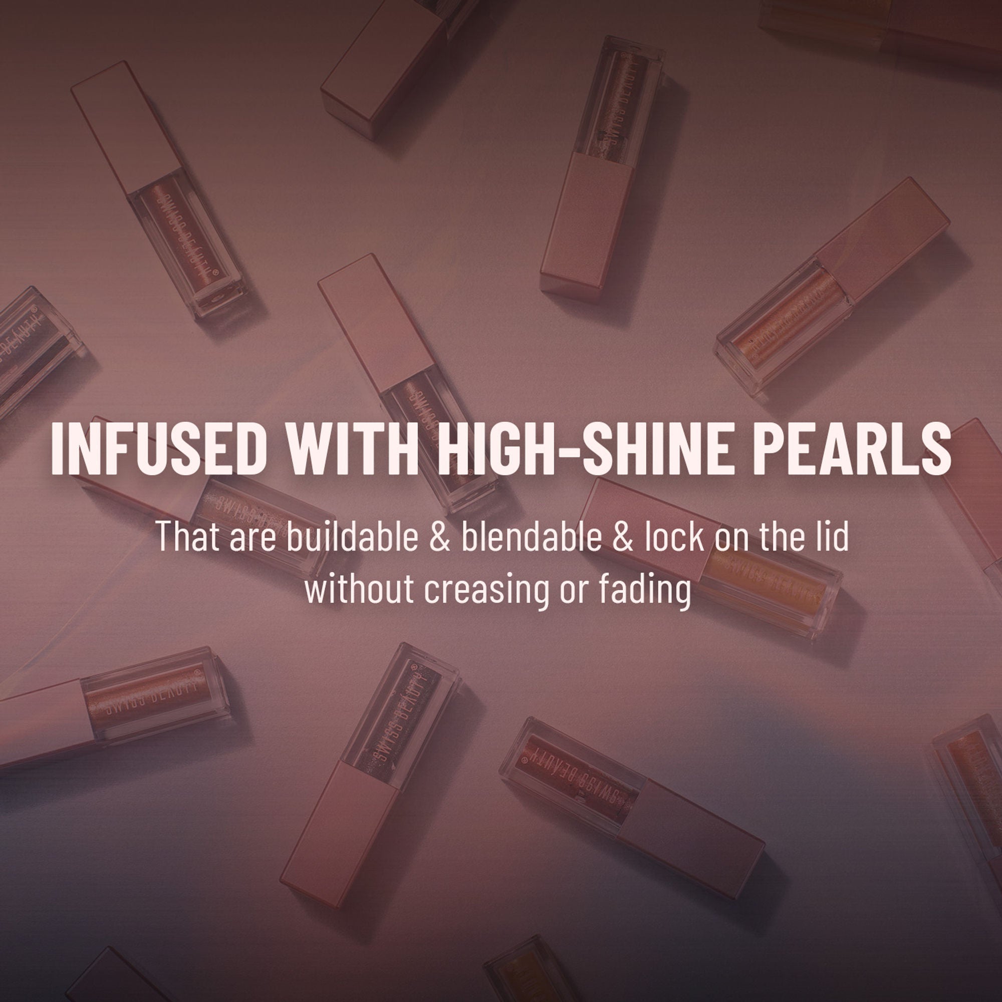 Swiss Beauty Metallic Liquid Eyeshadow - 05 Rose Gold Retro