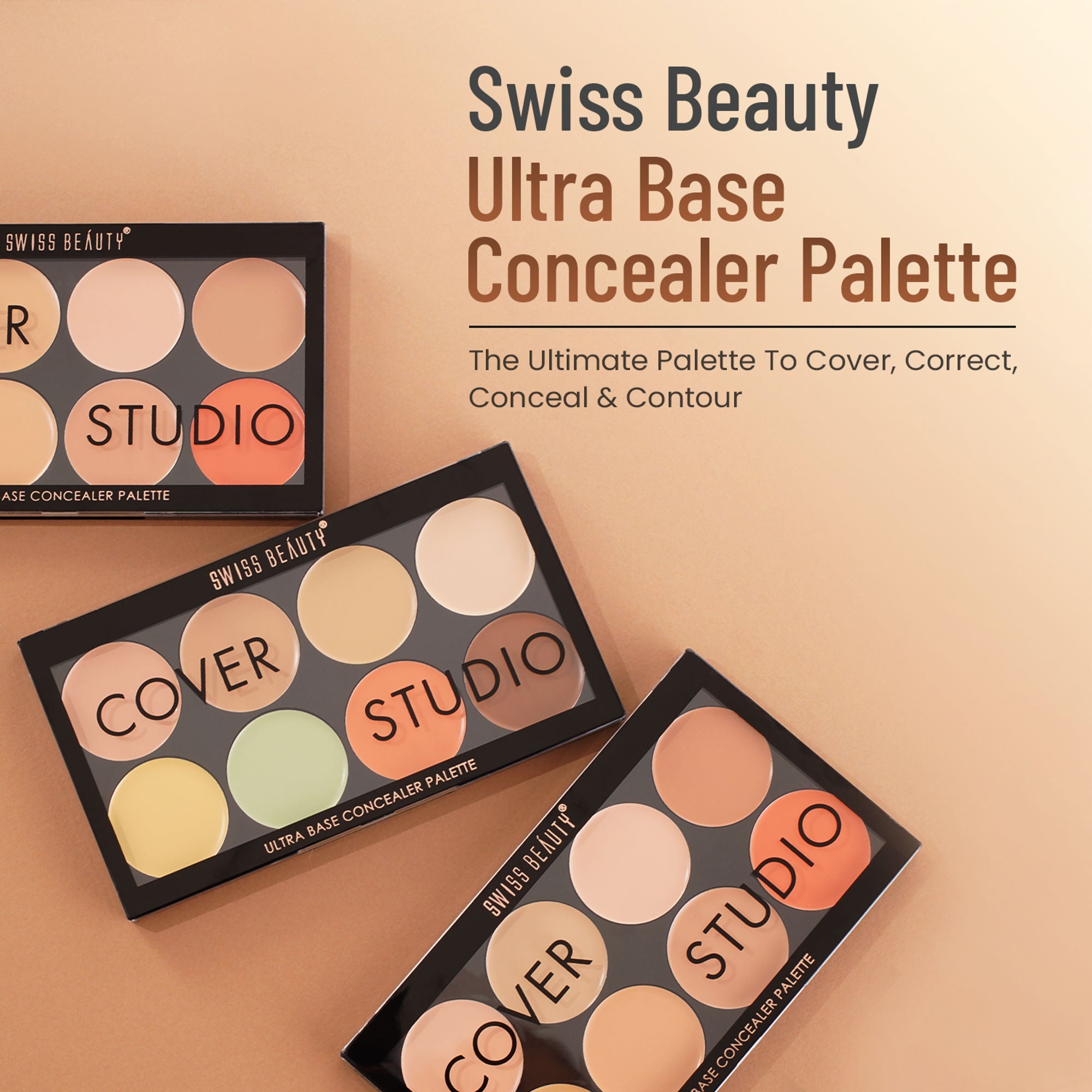 Swiss Beauty Cover Studio Ultra Base Concealer Palette - 1