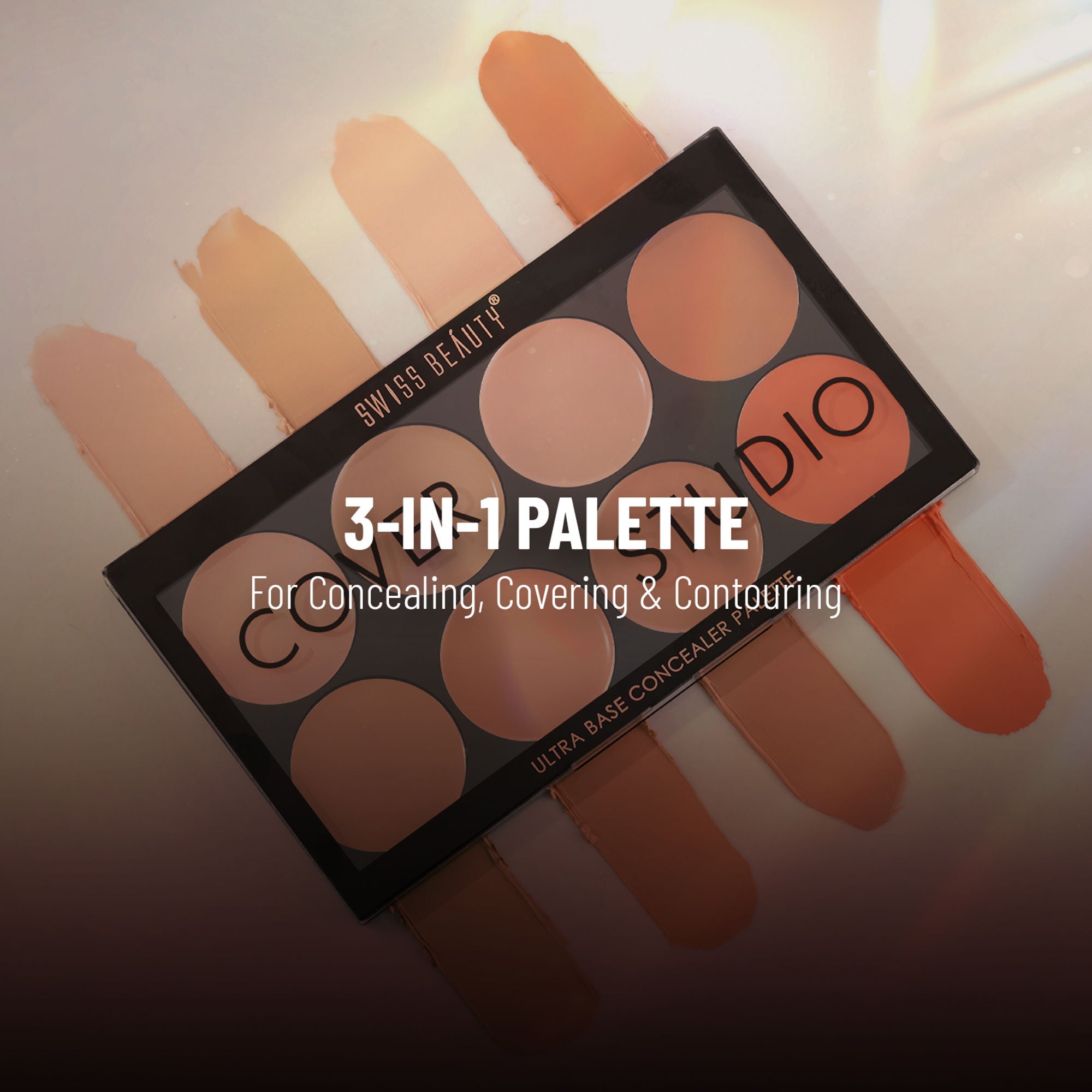 Swiss Beauty Cover Studio Ultra Base Concealer Palette - 1