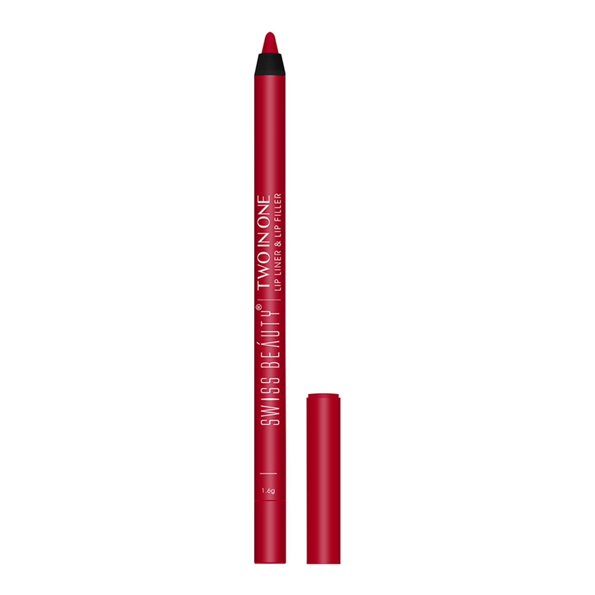 Swiss Beauty Two In One Lip Liner & Lip Filler - Clear Red