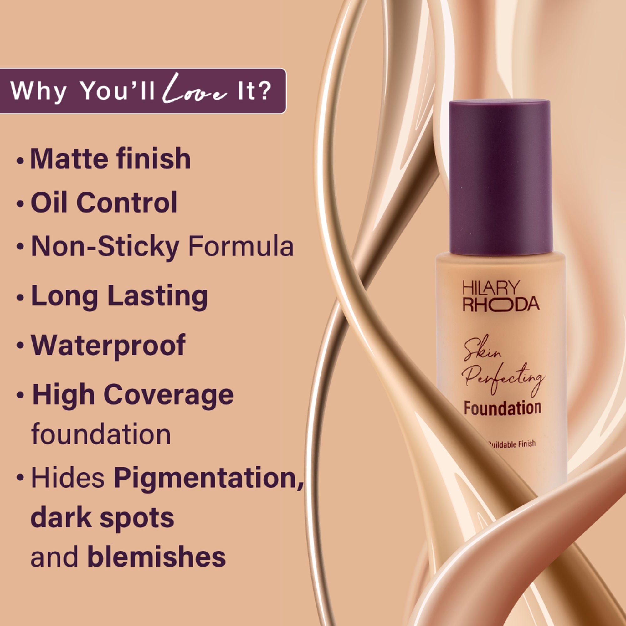 Hilary Rhoda Skin Perfecting Foundation With SPF 15 - My Ivory 01