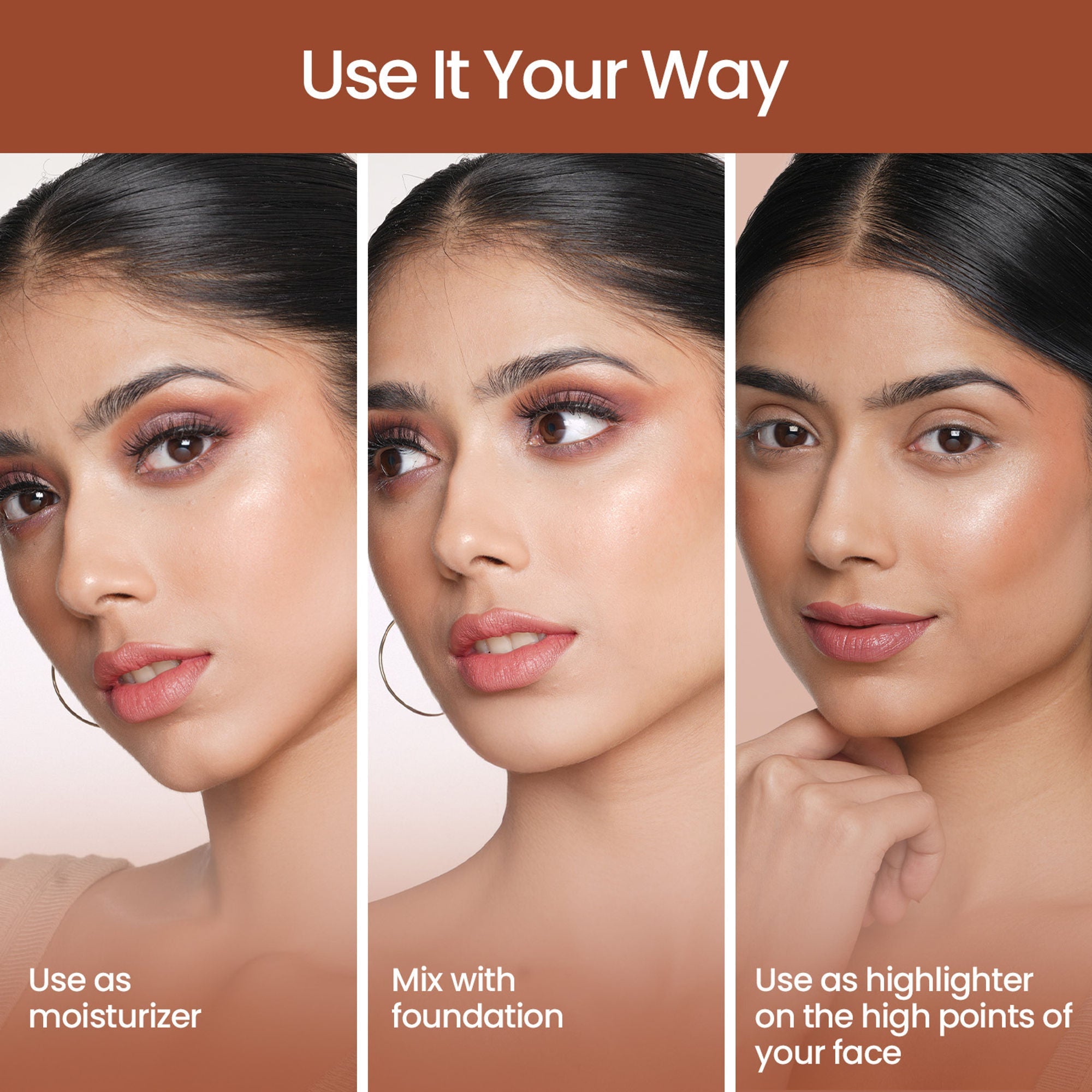 Swiss Beauty Pearl Illuminator Makeup Base Long lasting & Radiant Skin Highlighter - 01 Golden Pink
