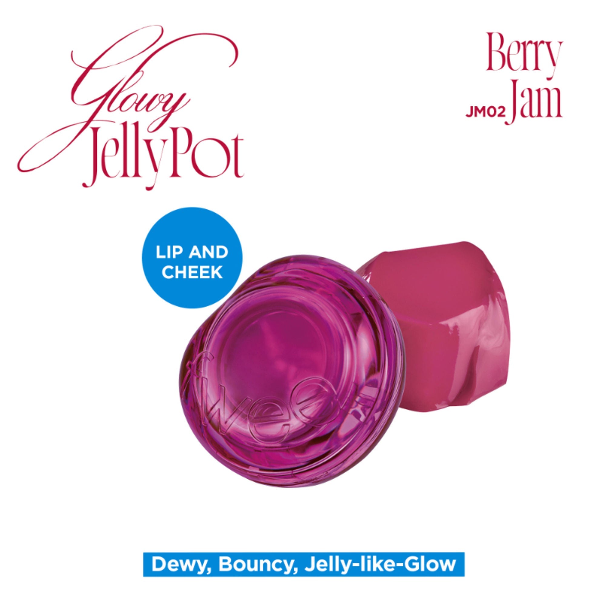fwee Lip&Cheek Glowy Jelly Pot - JM02 Berry Jam