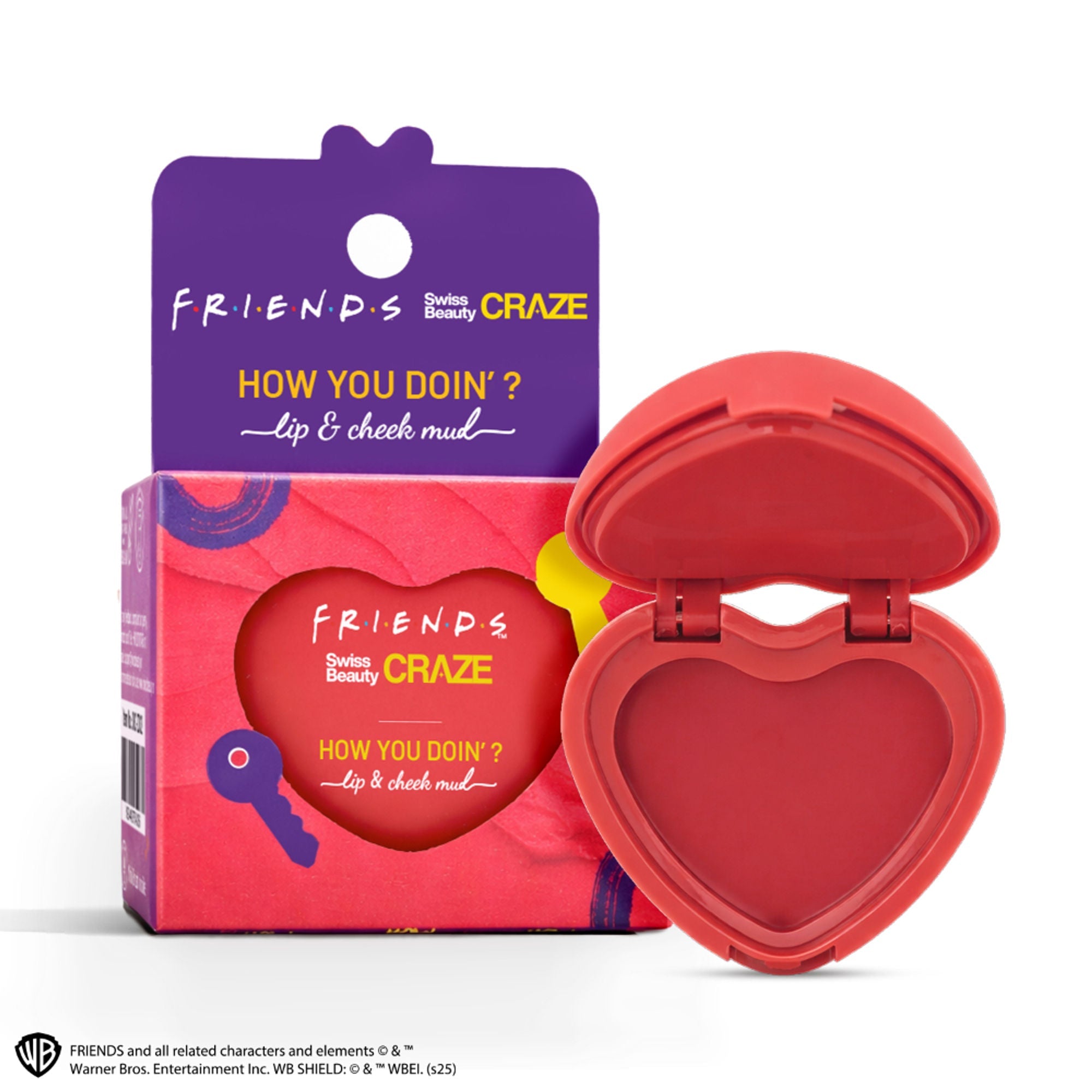 Swiss Beauty Craze How You Doin? Lip & Cheek Mud - 1 Playful Pink