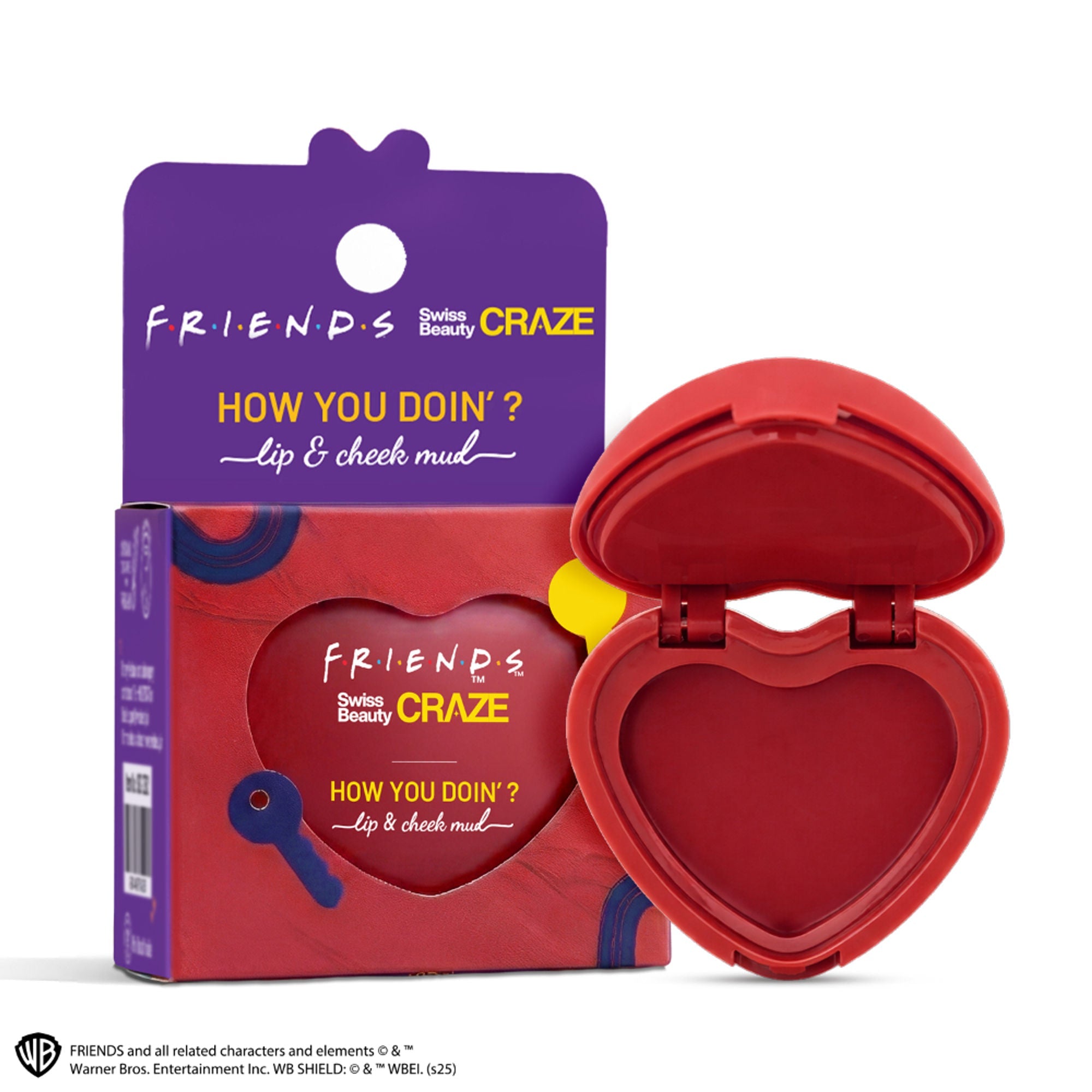 Swiss Beauty Craze How You Doin? Lip & Cheek Mud - 3 Showtime Red