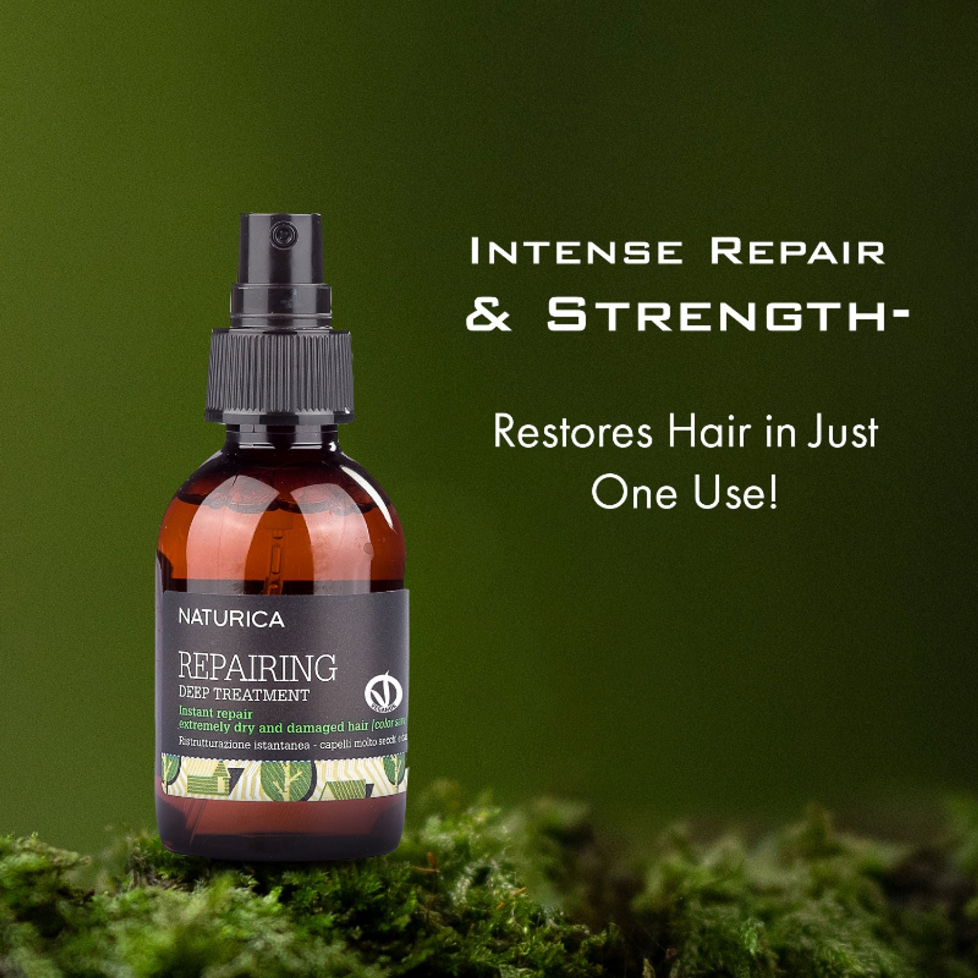 Naturica Repairing Deep Treatment for Damaged Hair, Detangle with Olive Oil & Vitamin E Formula