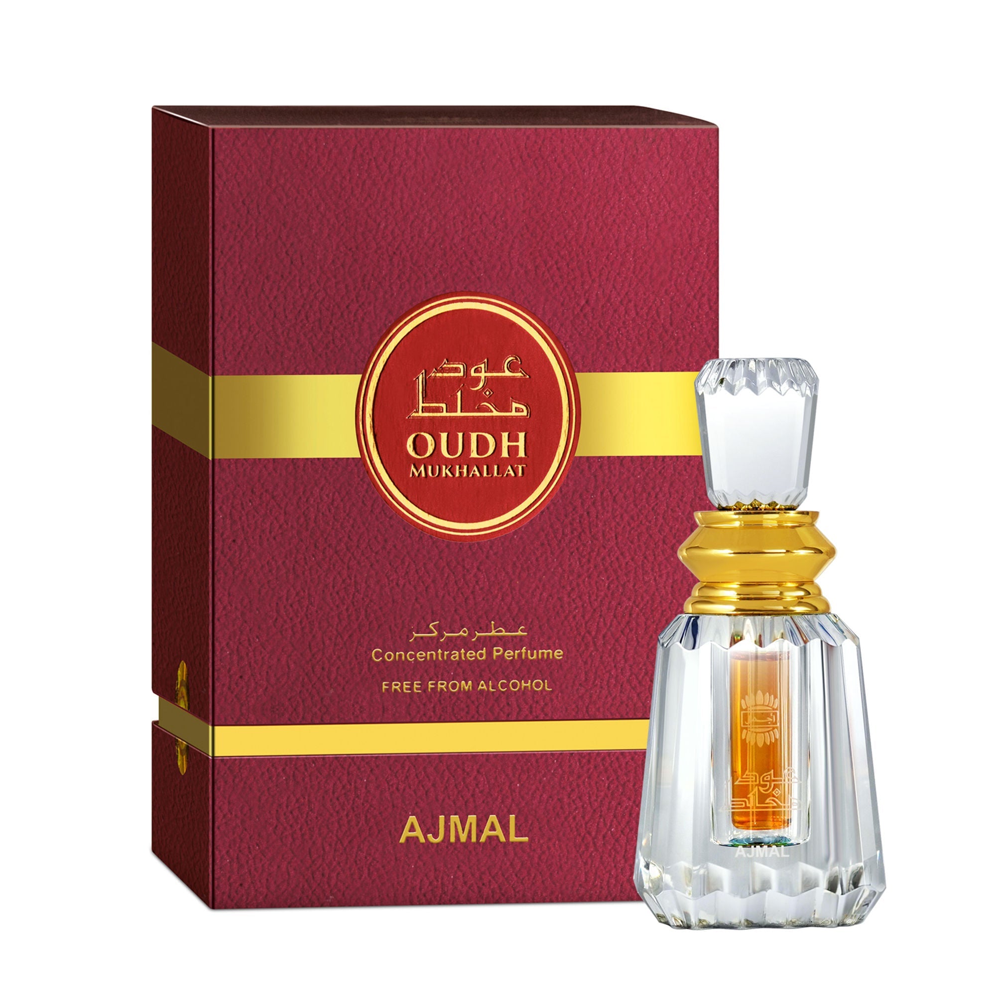 Ajmal India Oudh Mukhallat Concentrated Perfume Free From Alcohol For Women And Men