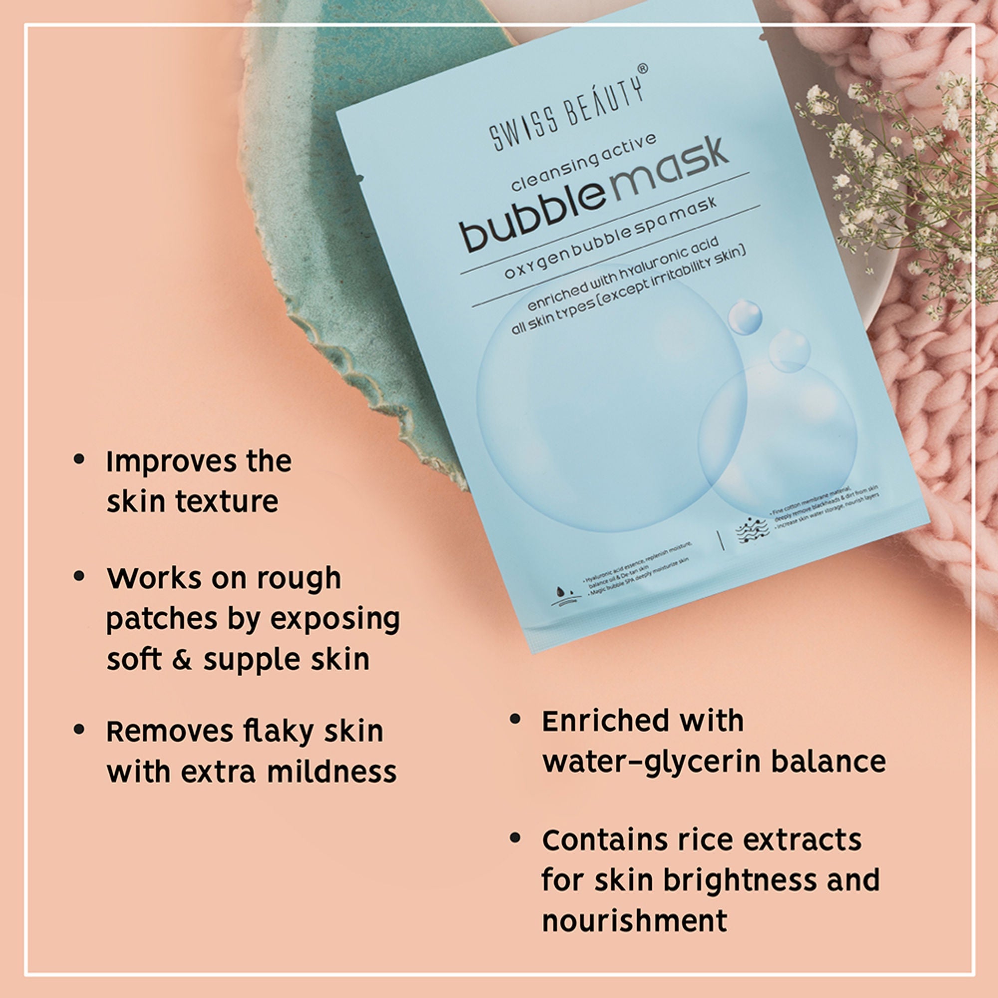 Swiss Beauty Cleansing Active Bubble Mask