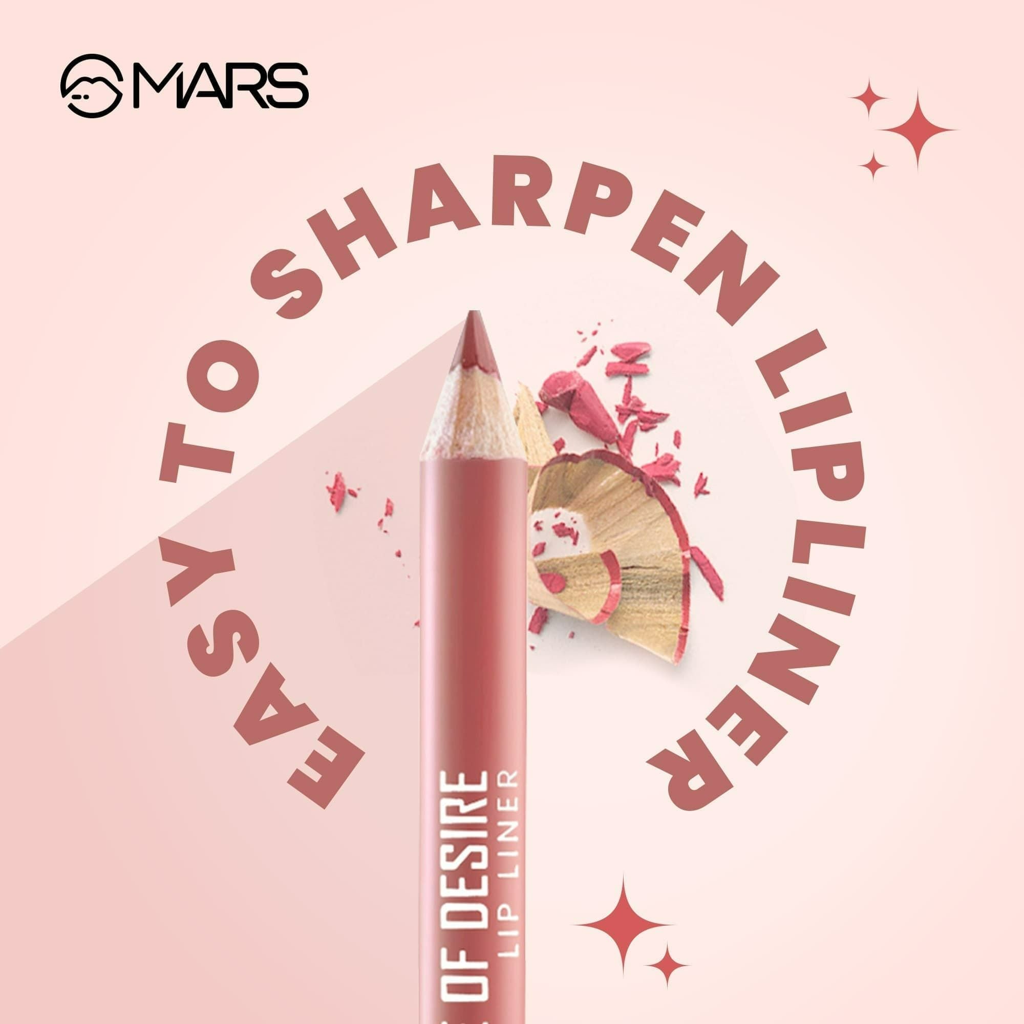 MARS Cosmetics Edge of Desire Lip Liner With Holder - Set A