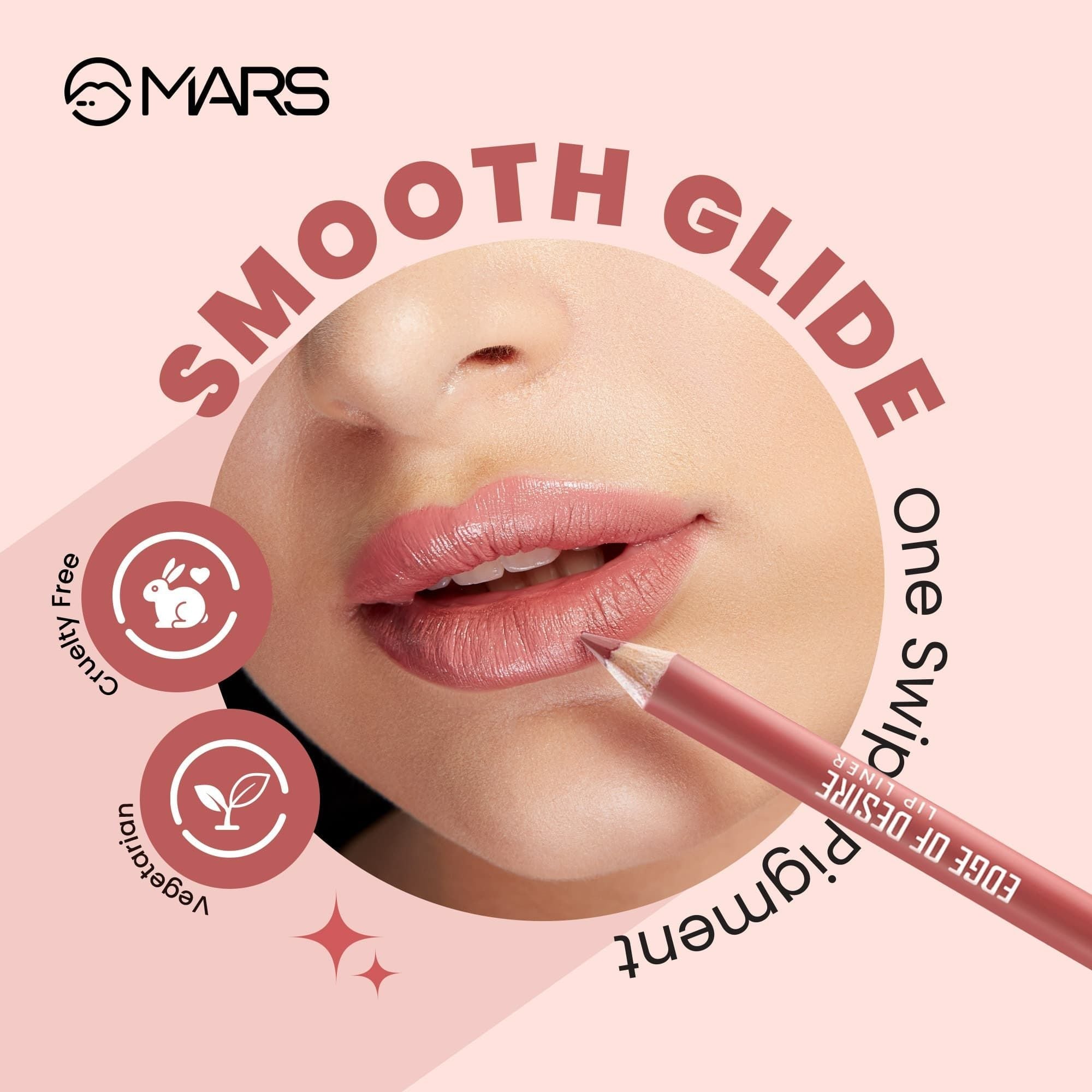 MARS Cosmetics Edge of Desire Lip Liner With Holder - Set B
