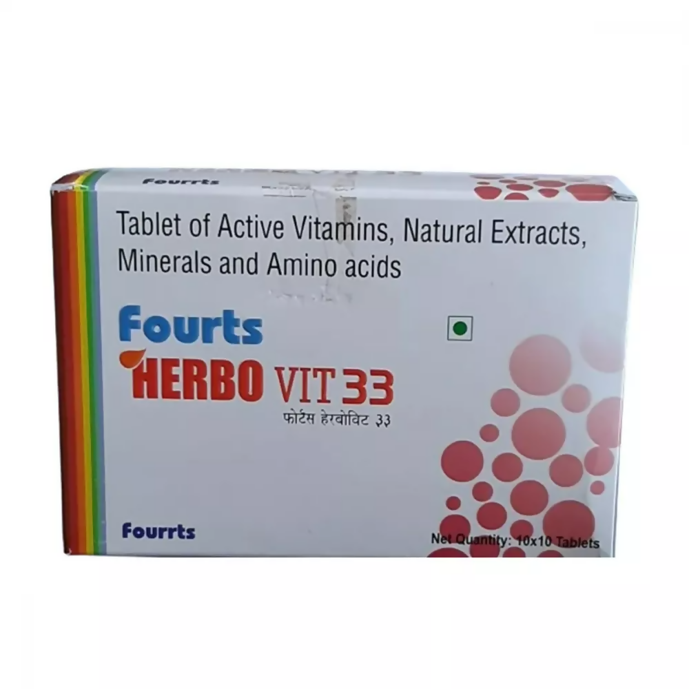 Fourrts Homeopathy Herbo Vit 33 Tablets