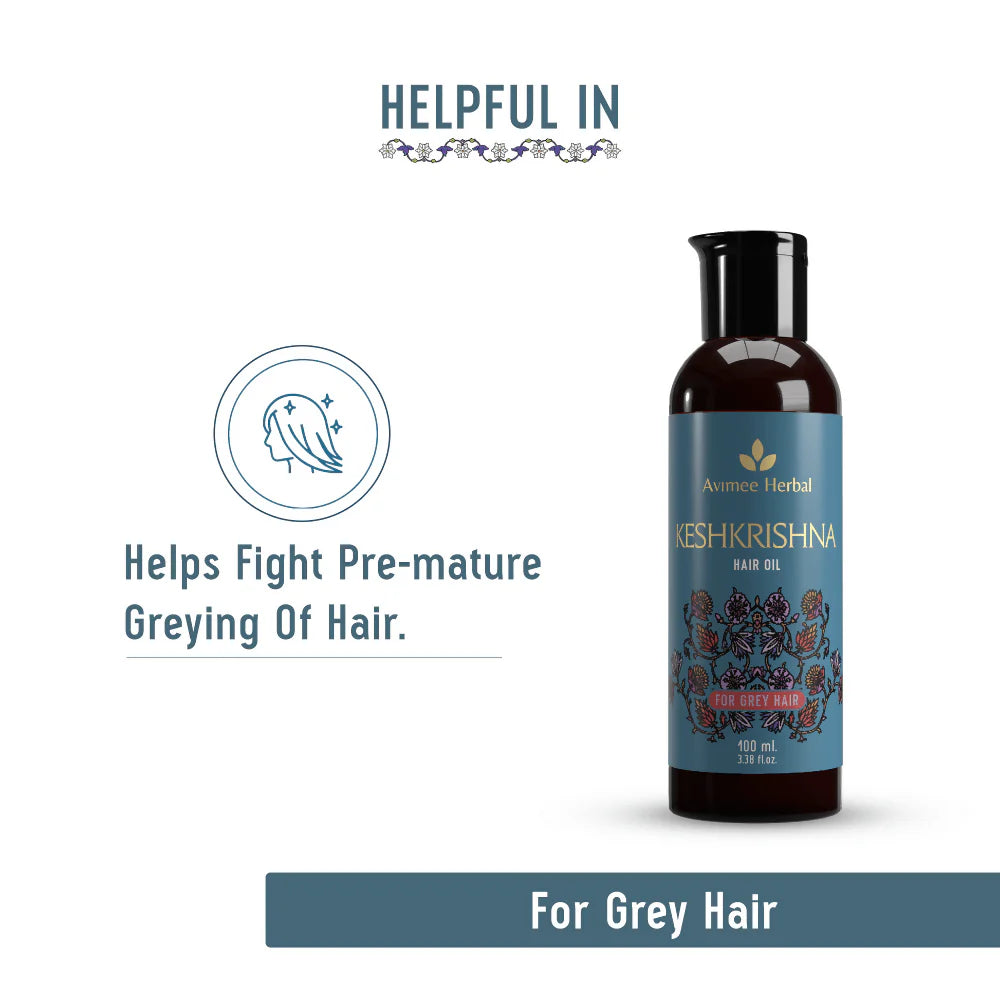 Avimee herbal Keshkrishna Grey Hair Oil