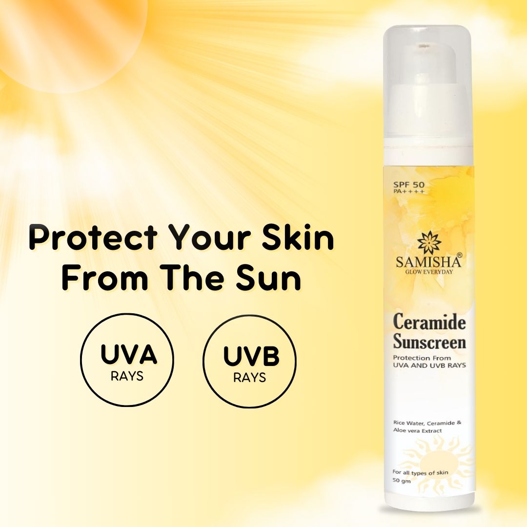 Samisha Ceramide & Hyaluronic Acid  Sunscreen Spf 50 Pa++++