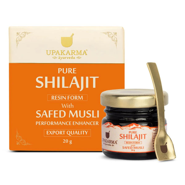 Upakarma Ayurveda Pure Shilajit Resin with Safed Musli