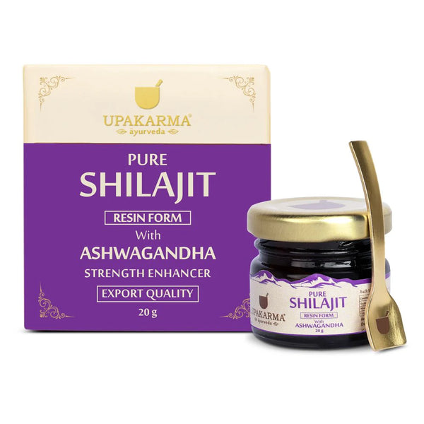 Upakarma Ayurveda Pure Shilajit Resin with Ashwagandha