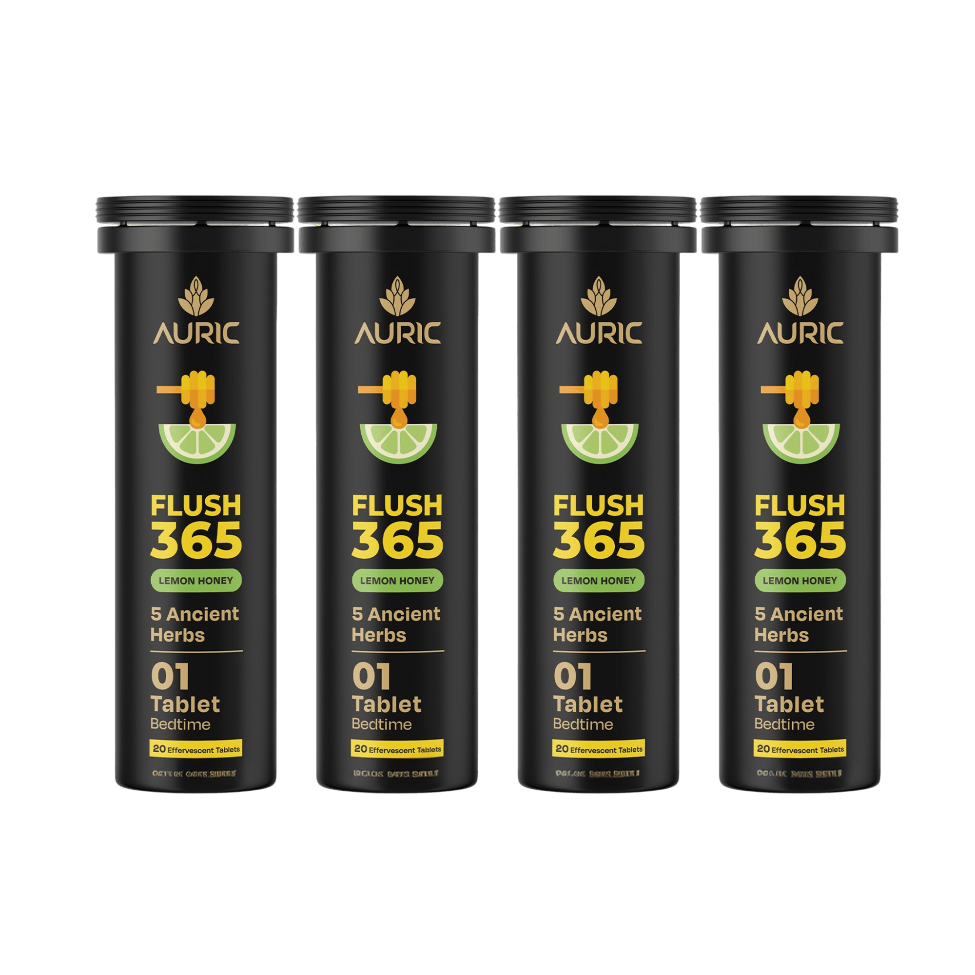 Auric Flush365 Tablets | Honey Lemon Flavour