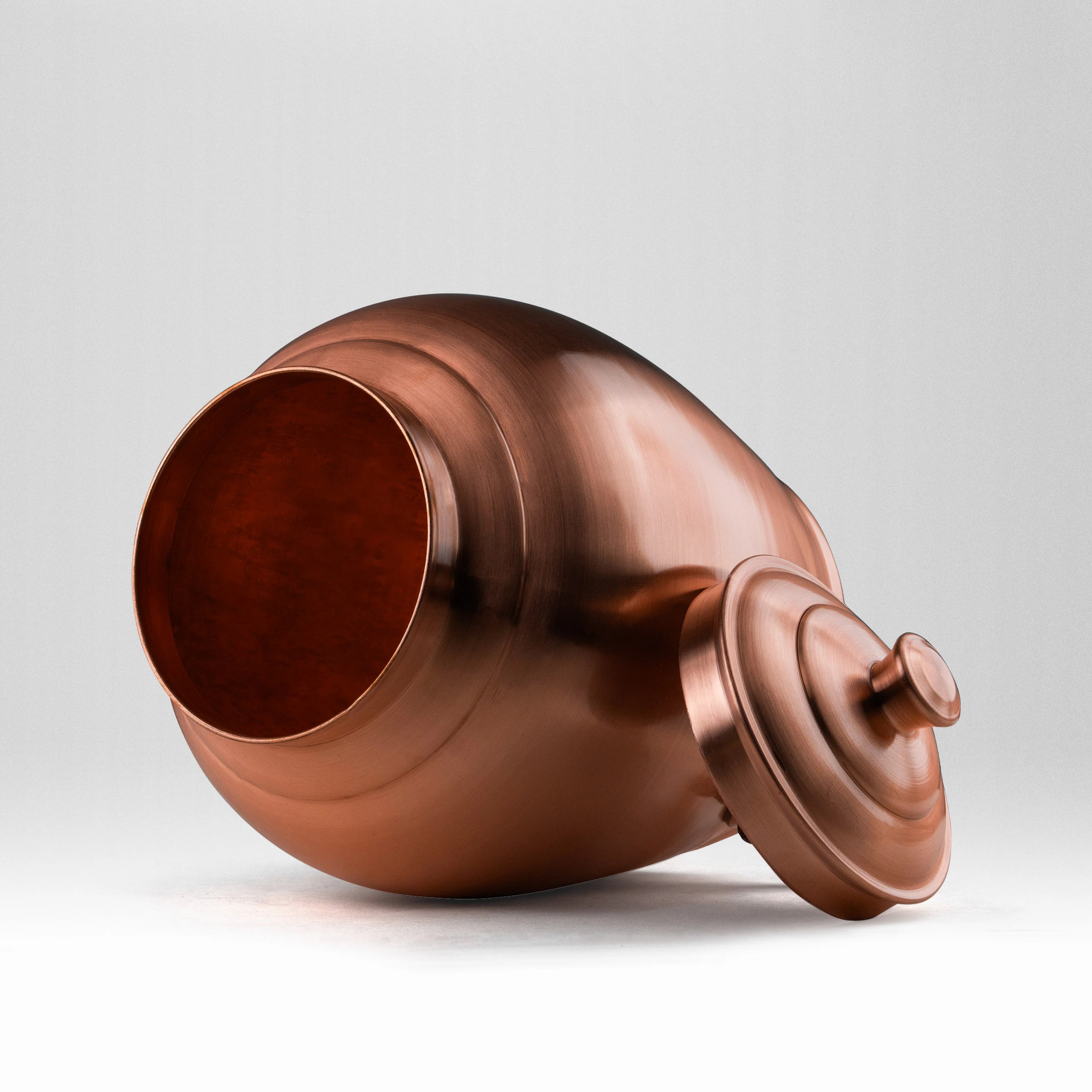 Health Smith Pure Copper Kiwi Water Dispenser with Brass Stand