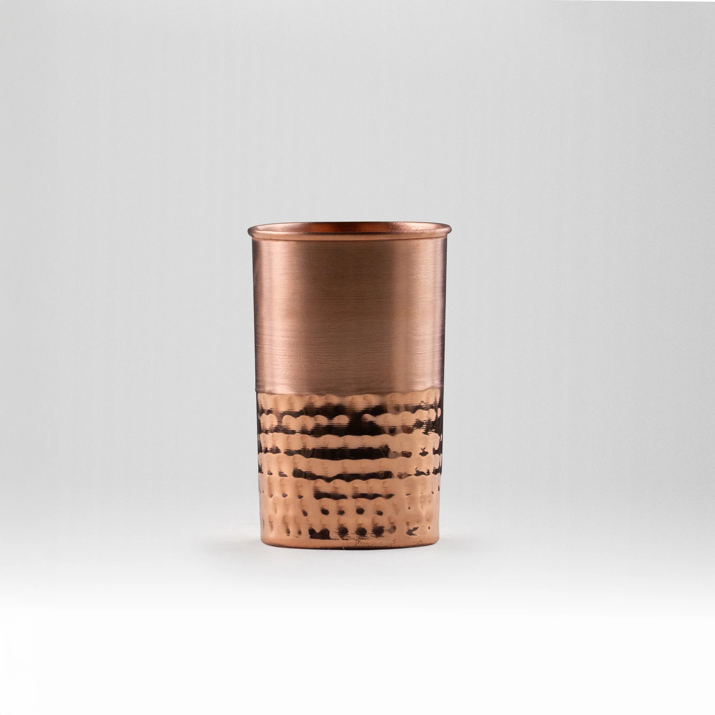 Health Smith Pure Copper Vintage Hammered Glass - Lacquered for Shine & Protection