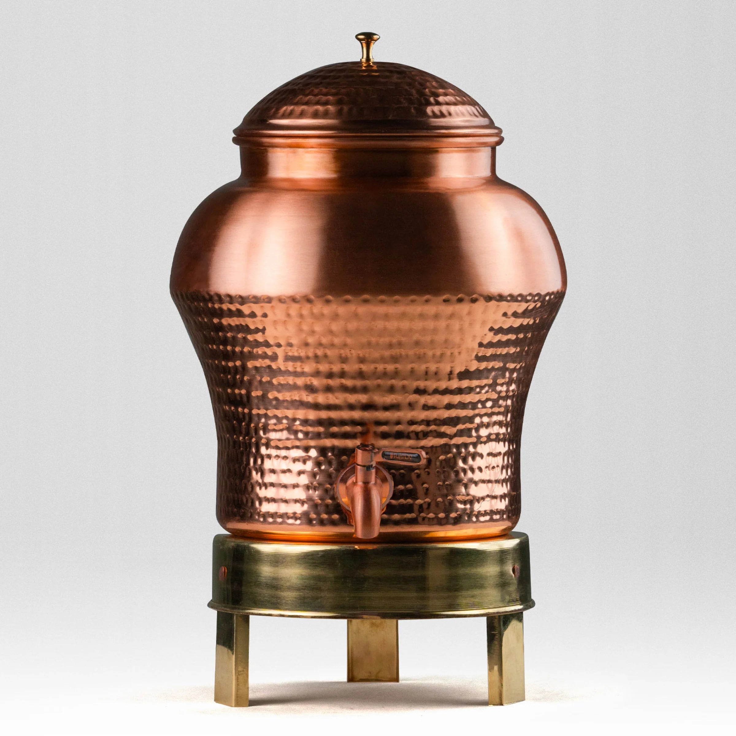 Health Smith  Pure Copper Mushroom Water Dispenser | Leak Proof Water Dispenser with Tap & Stand