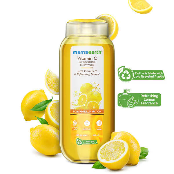 Vitamin C Moisturizing Body Wash with Vitamin C & Refreshing Lemon for Skin Illumination - 250 ml