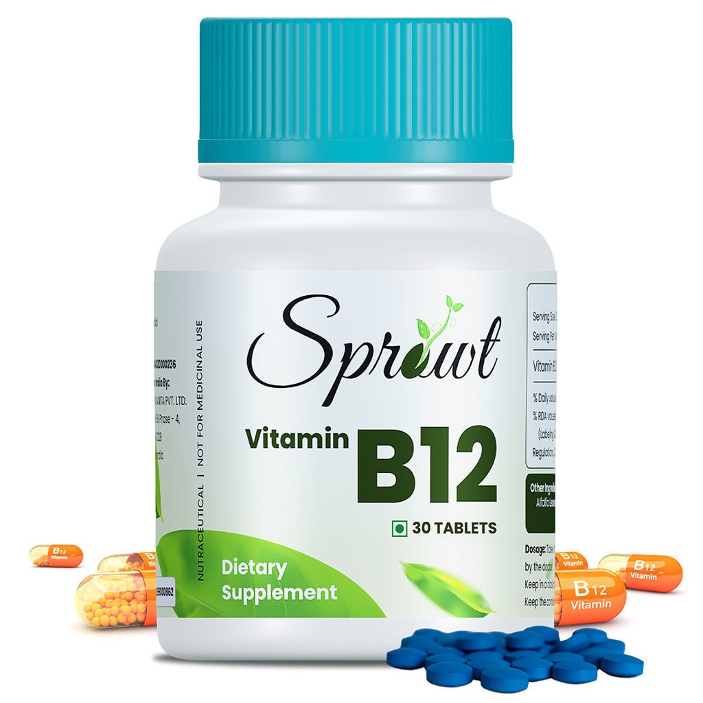 Sprowt Plant Based Vitamin B12 Tablets