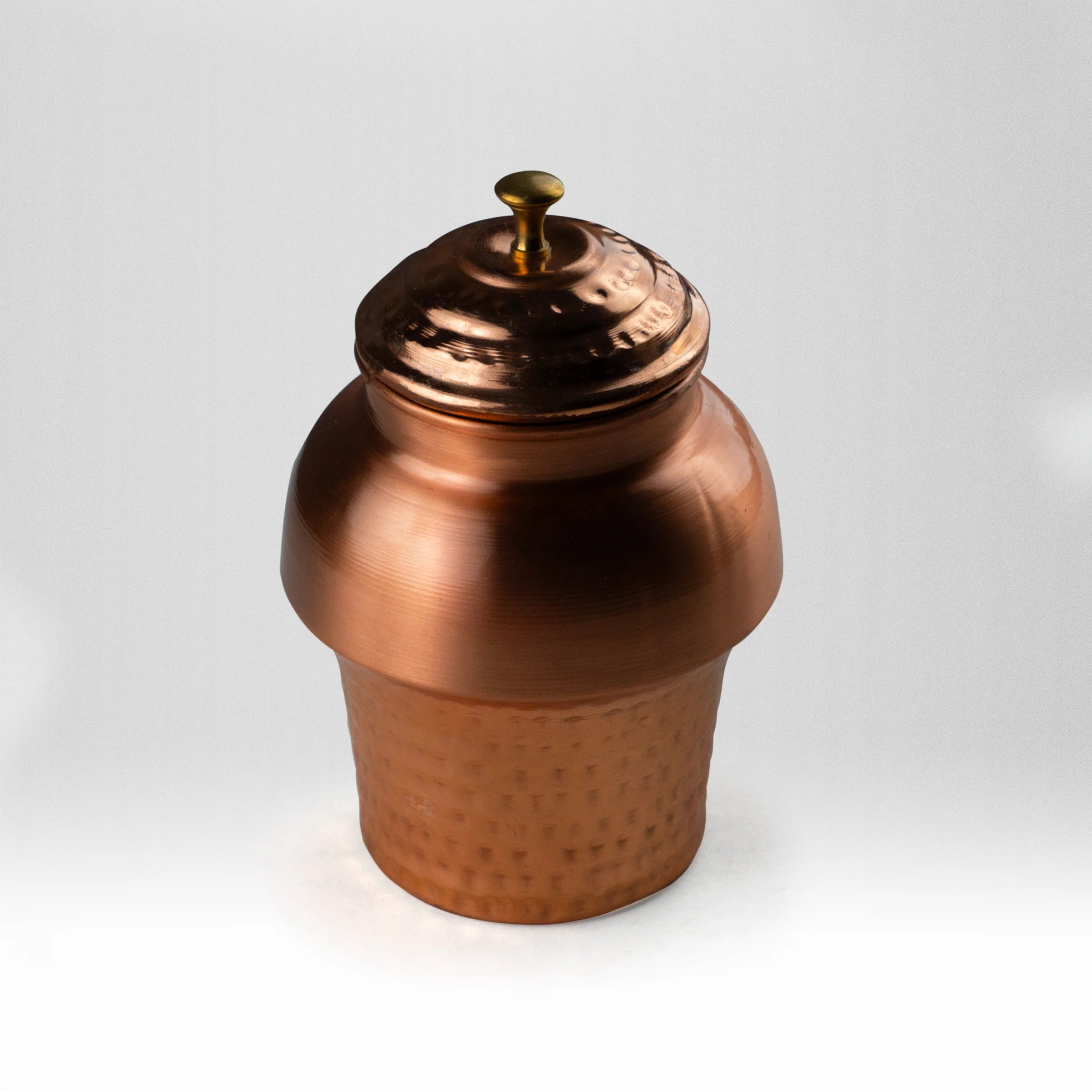 Health Smith Pure Copper Mushroom Jar | Copper Jar for Water, Dry-fruits
