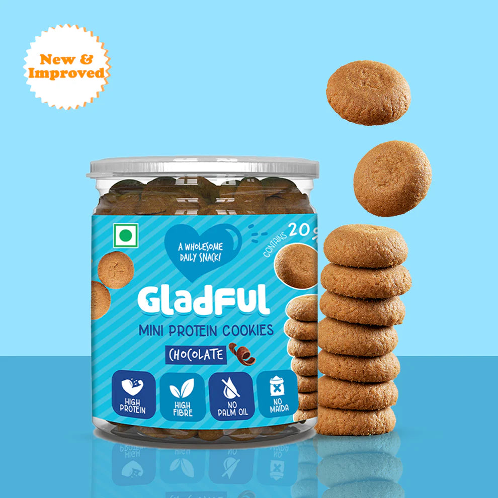 Gladful Chocolate Protein Mini Cookies