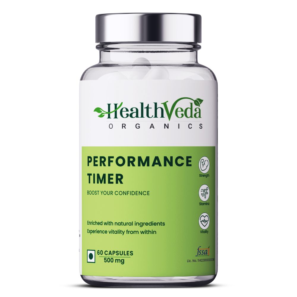 Health Veda Organics Performance Timer Veg Capsules For Men