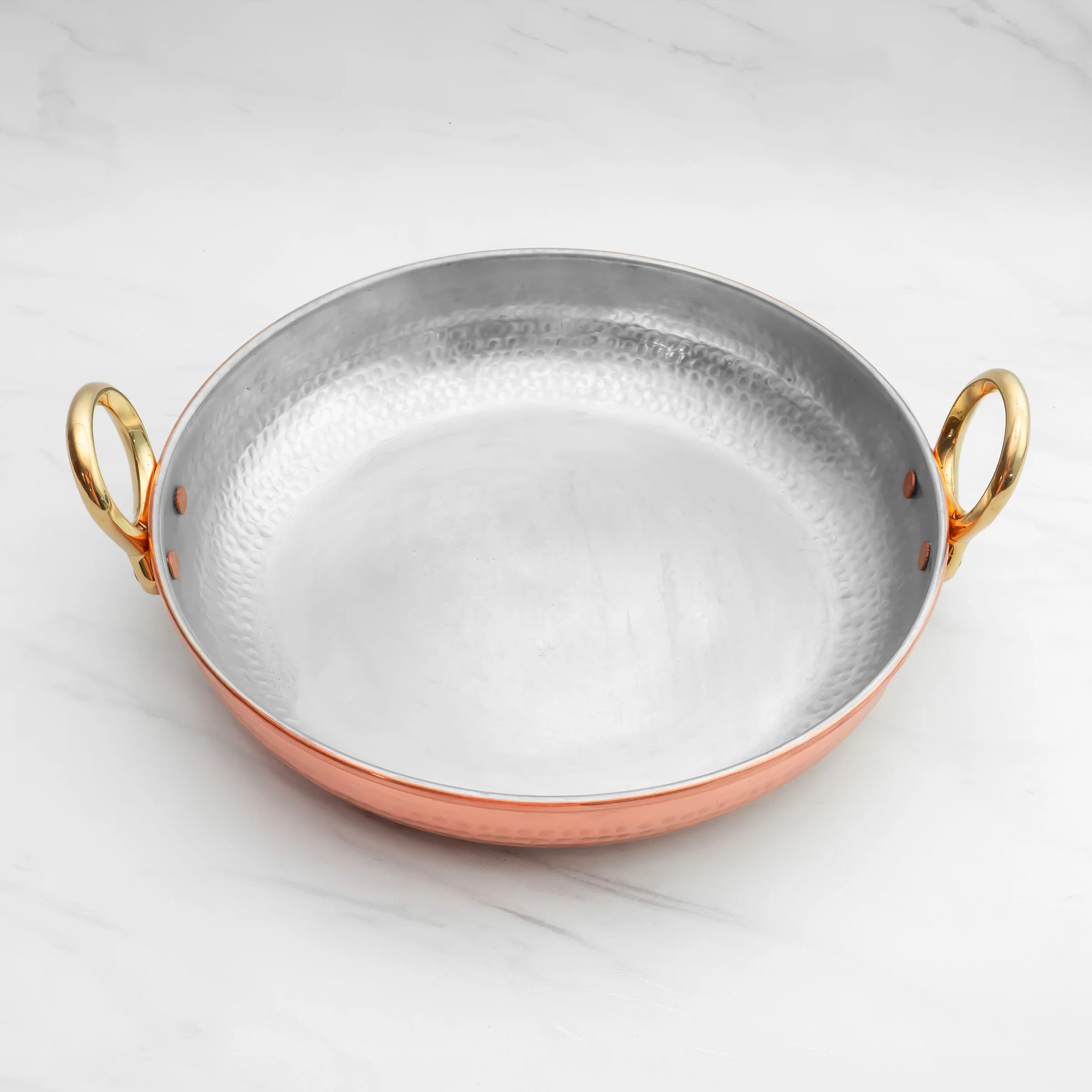 Health Smith Pure Copper Fry Pan for Cooking – Tin Coated (Kalai)