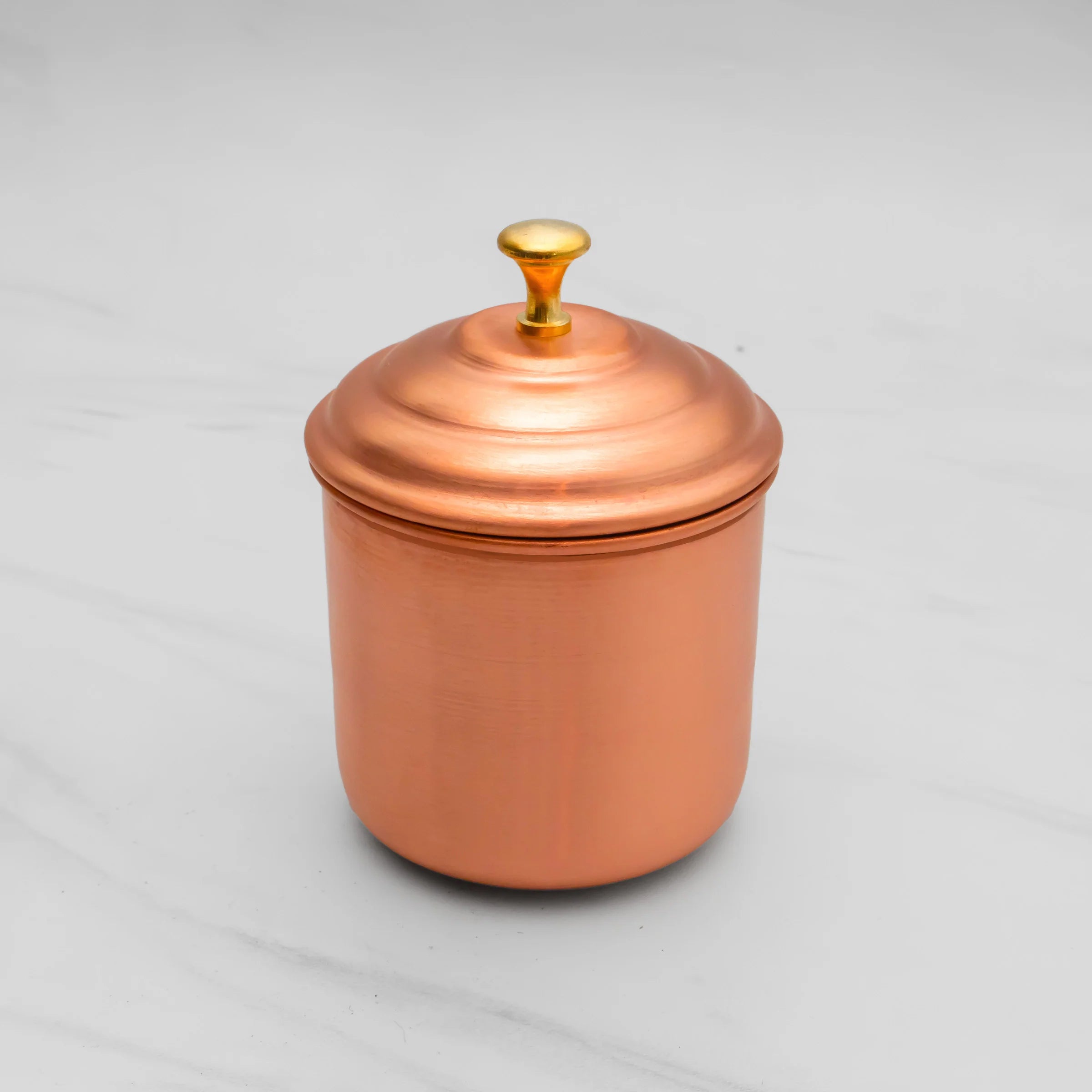 Health Smith Pure Copper Multipurpose Container | Copper Utensils for Kitchen | Matte Finish | 320ml