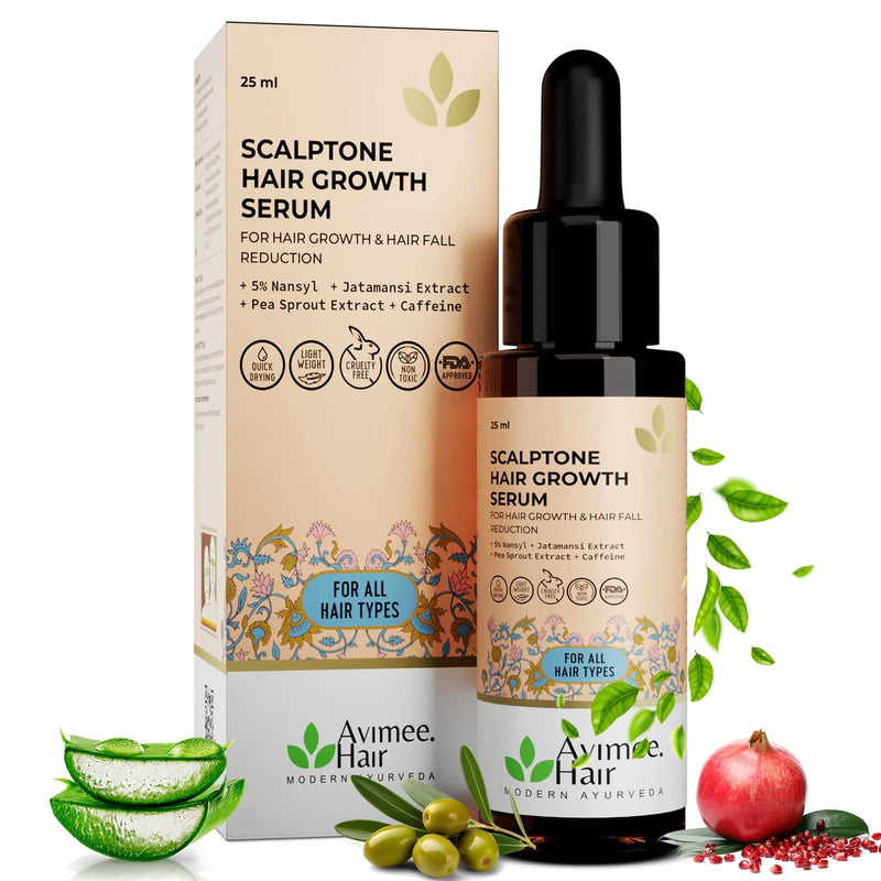 Avimee herbal Keshpallav Hair Oil and Scalptone Hair Growth Serum, Super Saver Combo