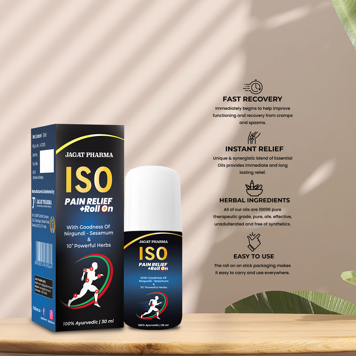 Jagat Pharma Osteo Balance + Roll-On: Strong Bones & Quick Relief Combo