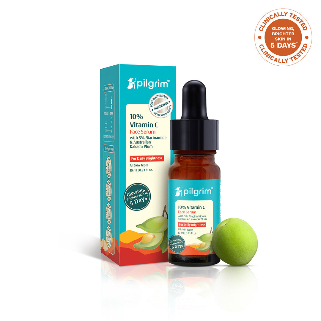 Pilgrim 10% Vitamin C Face Serum For Daily Brightness 5% Niacinamide