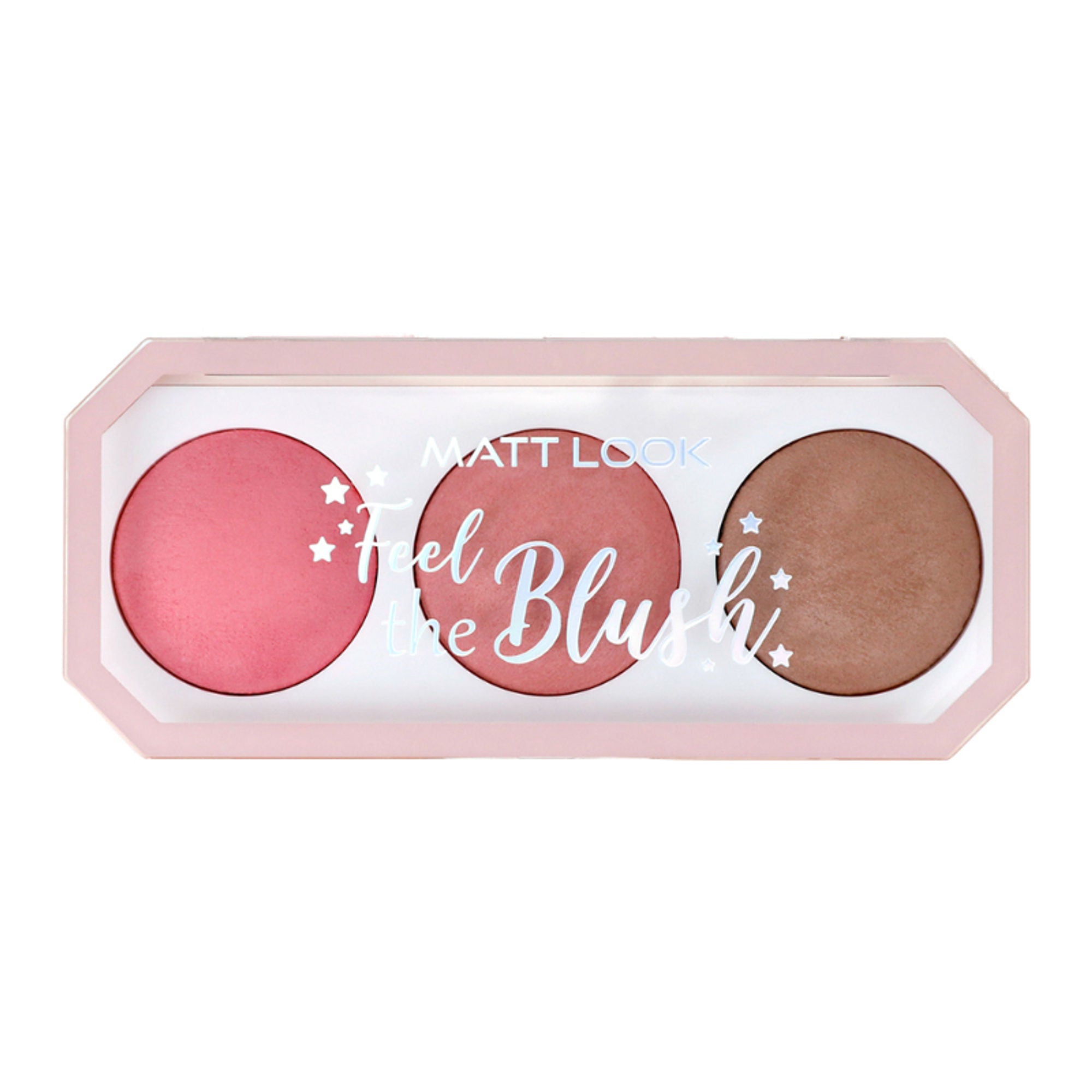 Matt Look Feel The Blush Baked Blush Trio Palette - 01 In The Nude