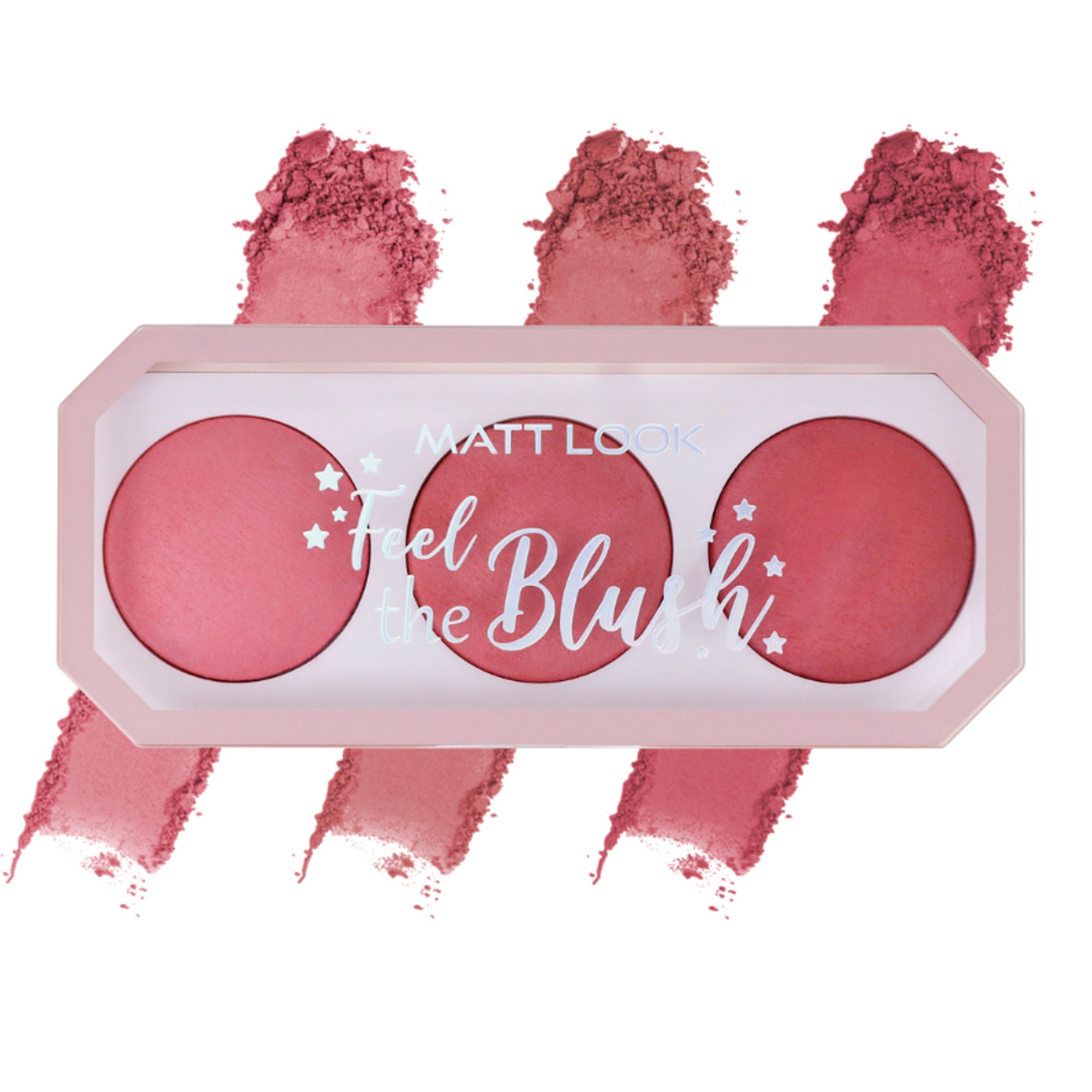 Matt Look Feel The Blush Baked Blush Trio Palette - 03 Fascinated