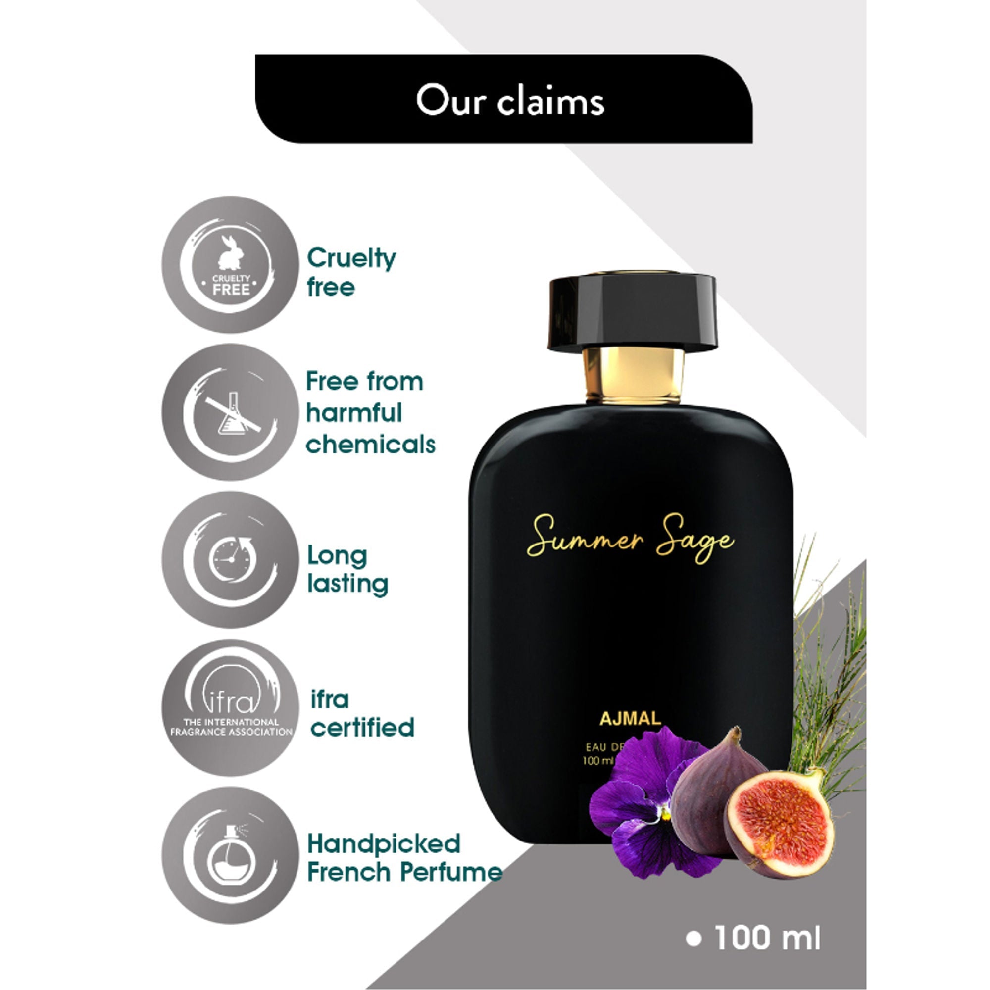 Ajmal India Artisan Summer Sage Exquisite Handpicked Luxury Perfume