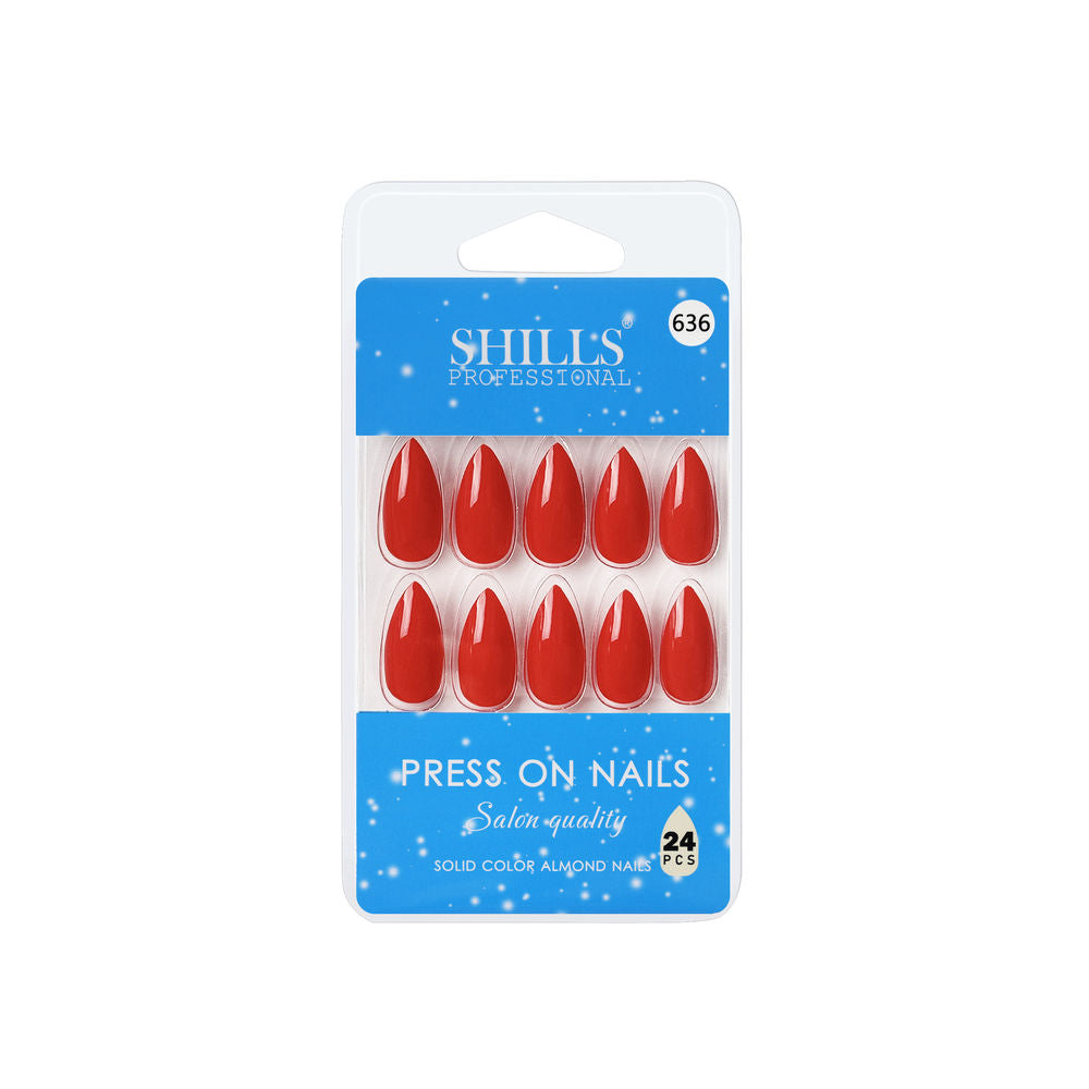 Shills Professional Reusable Press On Nails Almond - SPN636